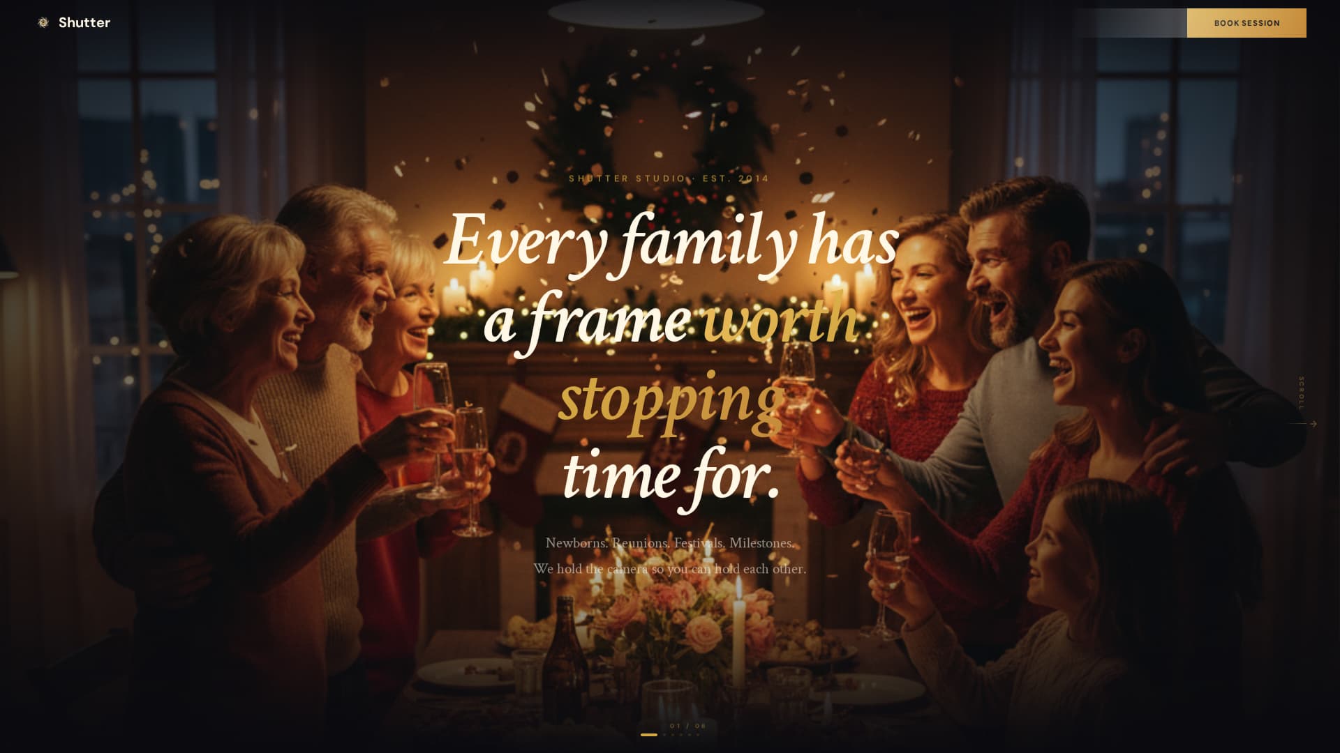 Shutter - Captivating Familyphotography Landing Page Template