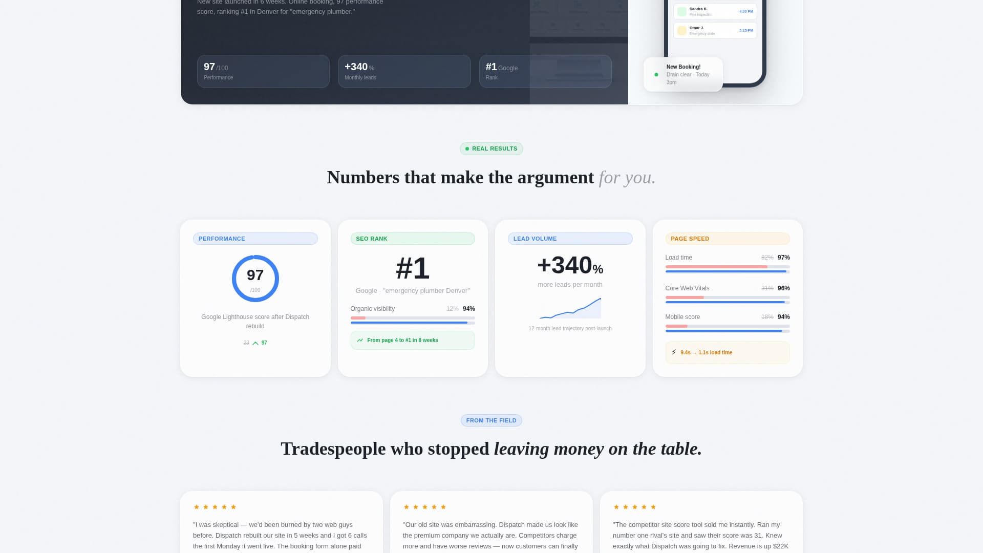Dispatch - Highconverting Homeservices Landing Page Template