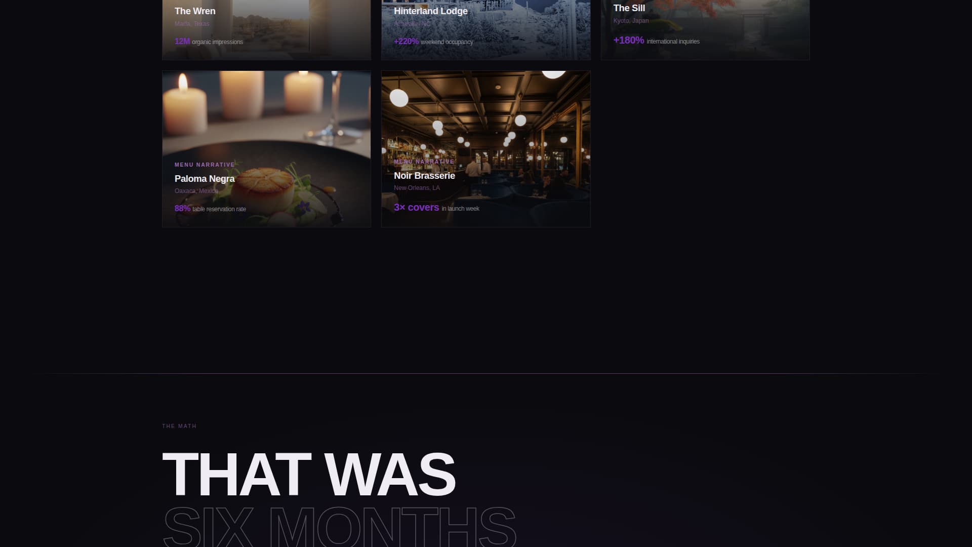 Lobby - Cinematic Hospitality Landing Page Template