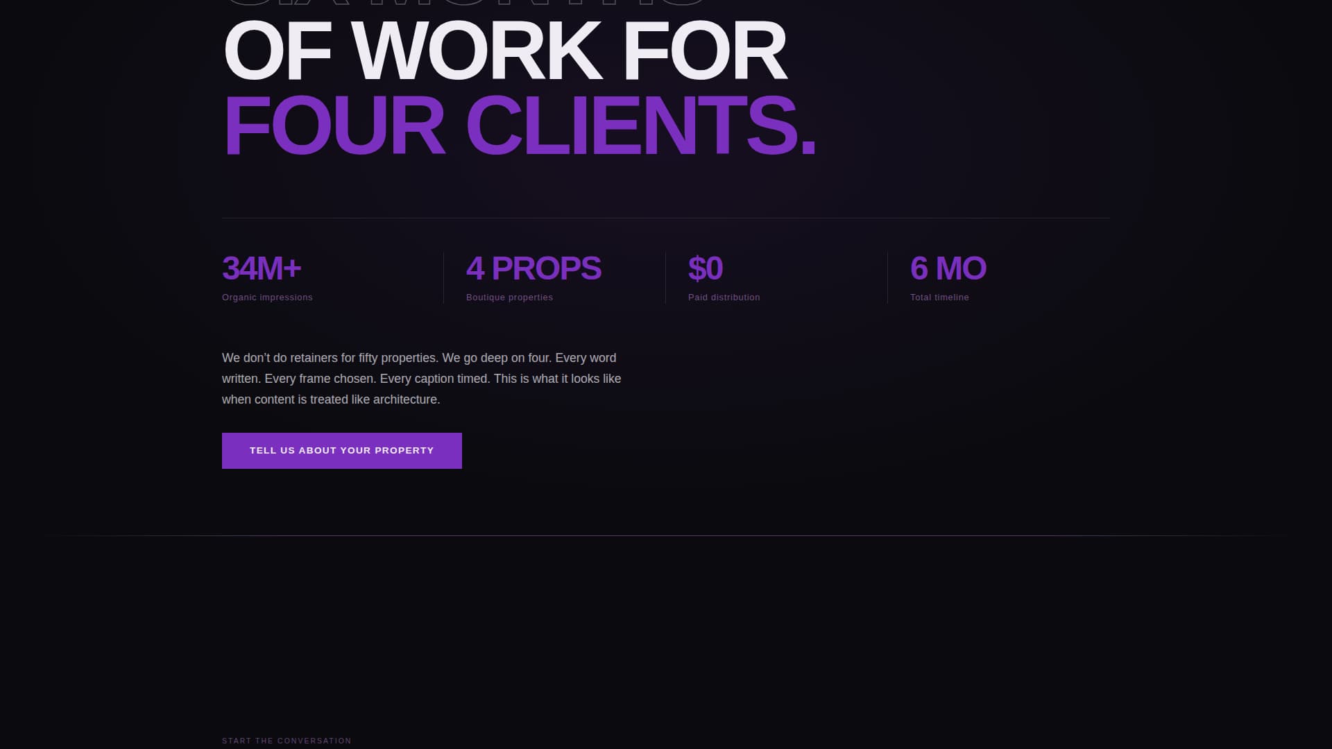 Lobby - Cinematic Hospitality Landing Page Template