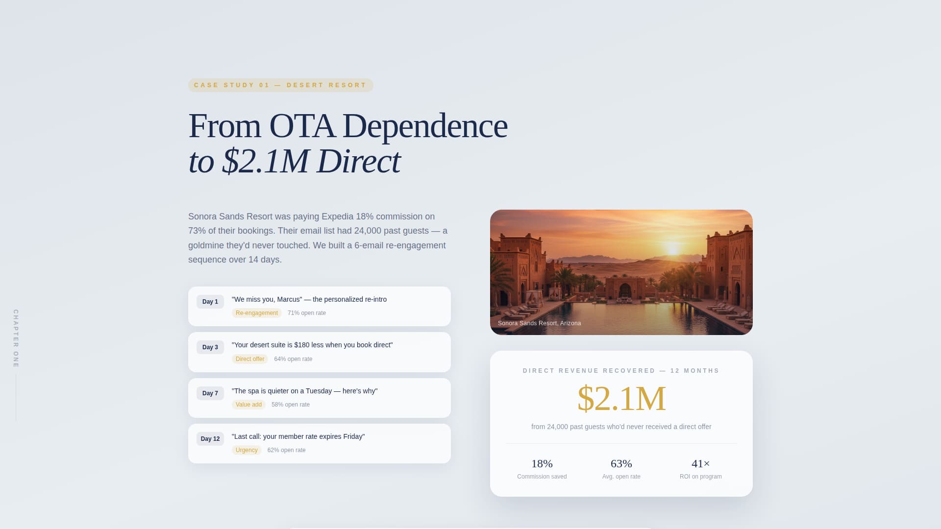 Inbox - Elegant Hospitality Landing Page Template