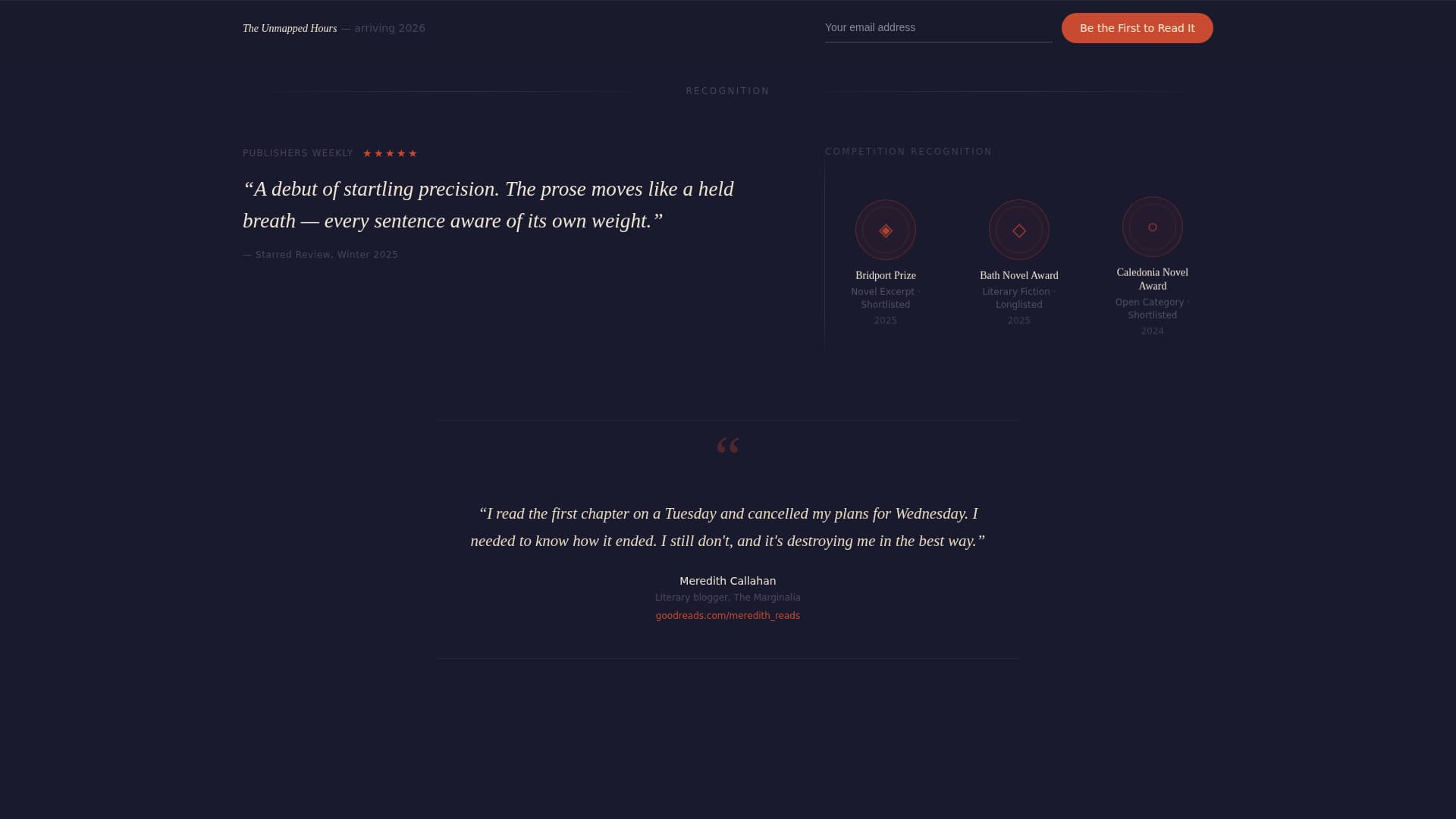 Scribe - Immersive Author Landing Page Template