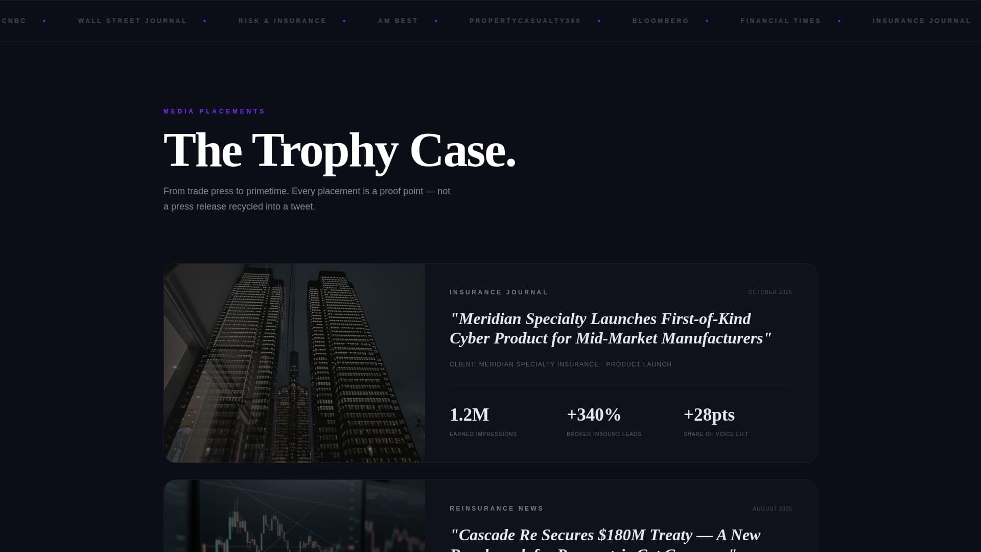 Insurance Marketing & Agency Portfolio Website Template