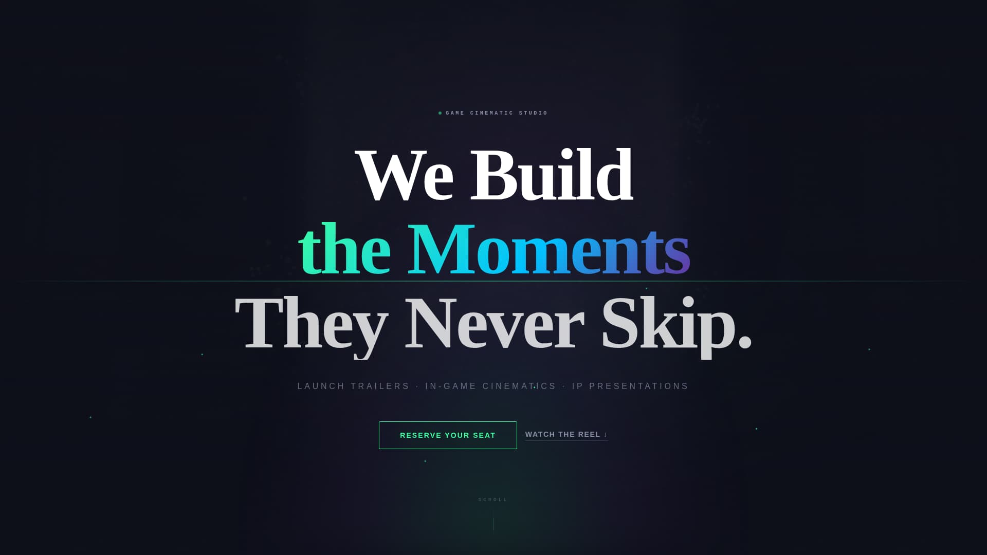 Sequence - Cinematic Gamestudio Landing Page Template