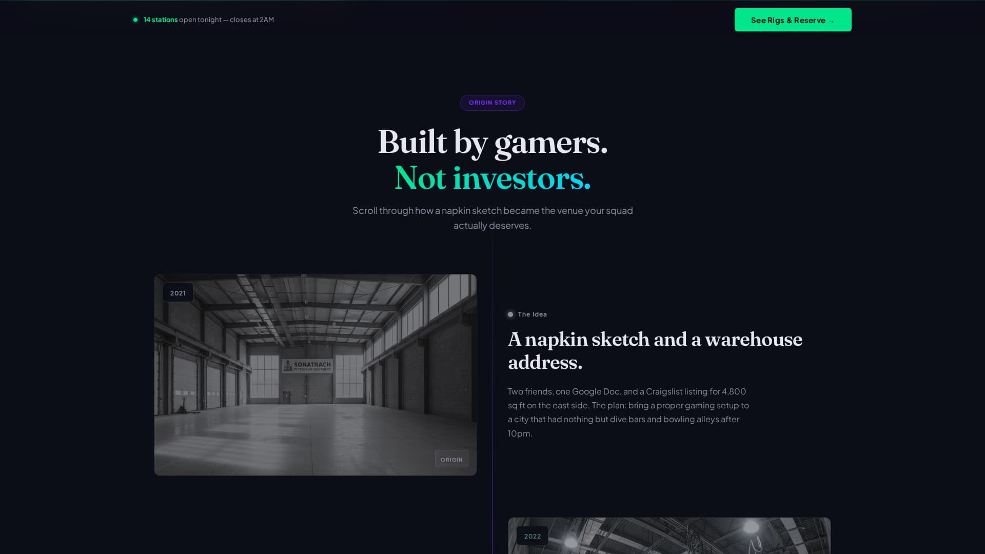 Arena - Immersive Gaming Landing Page Template