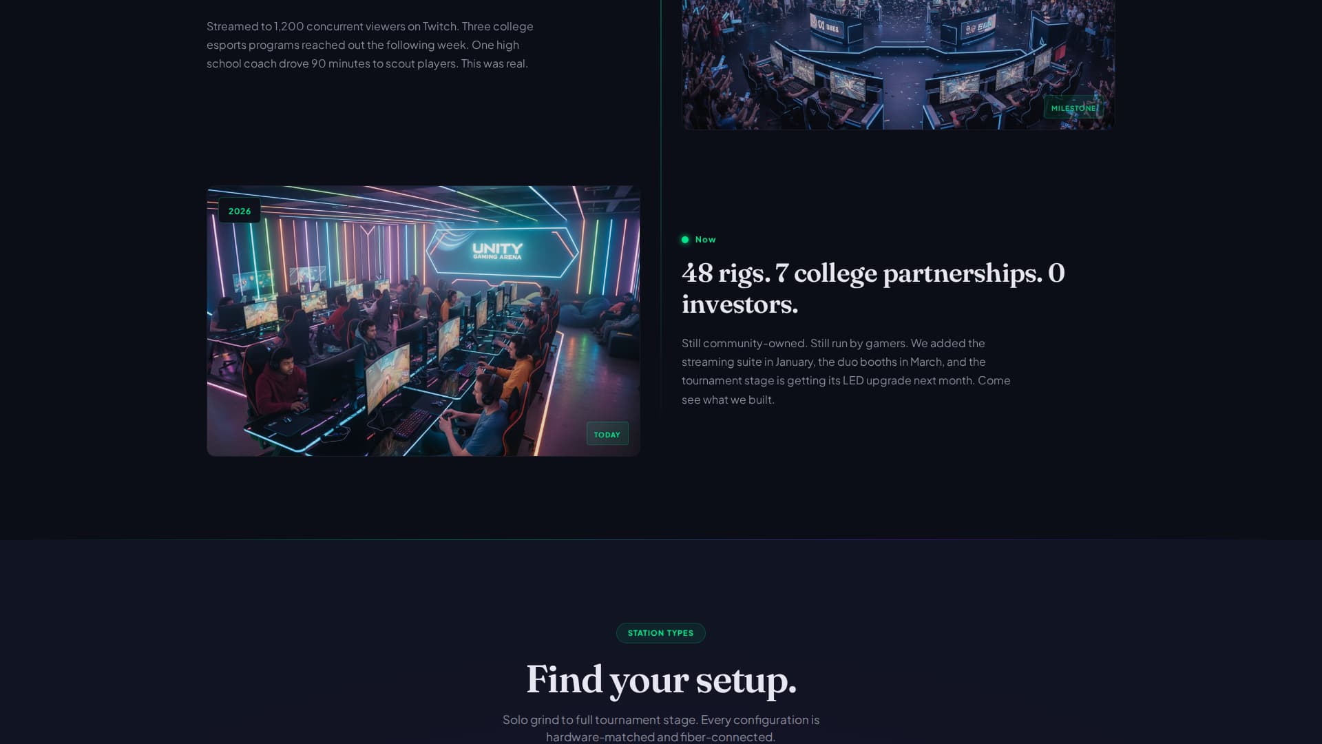 Arena - Immersive Gaming Landing Page Template