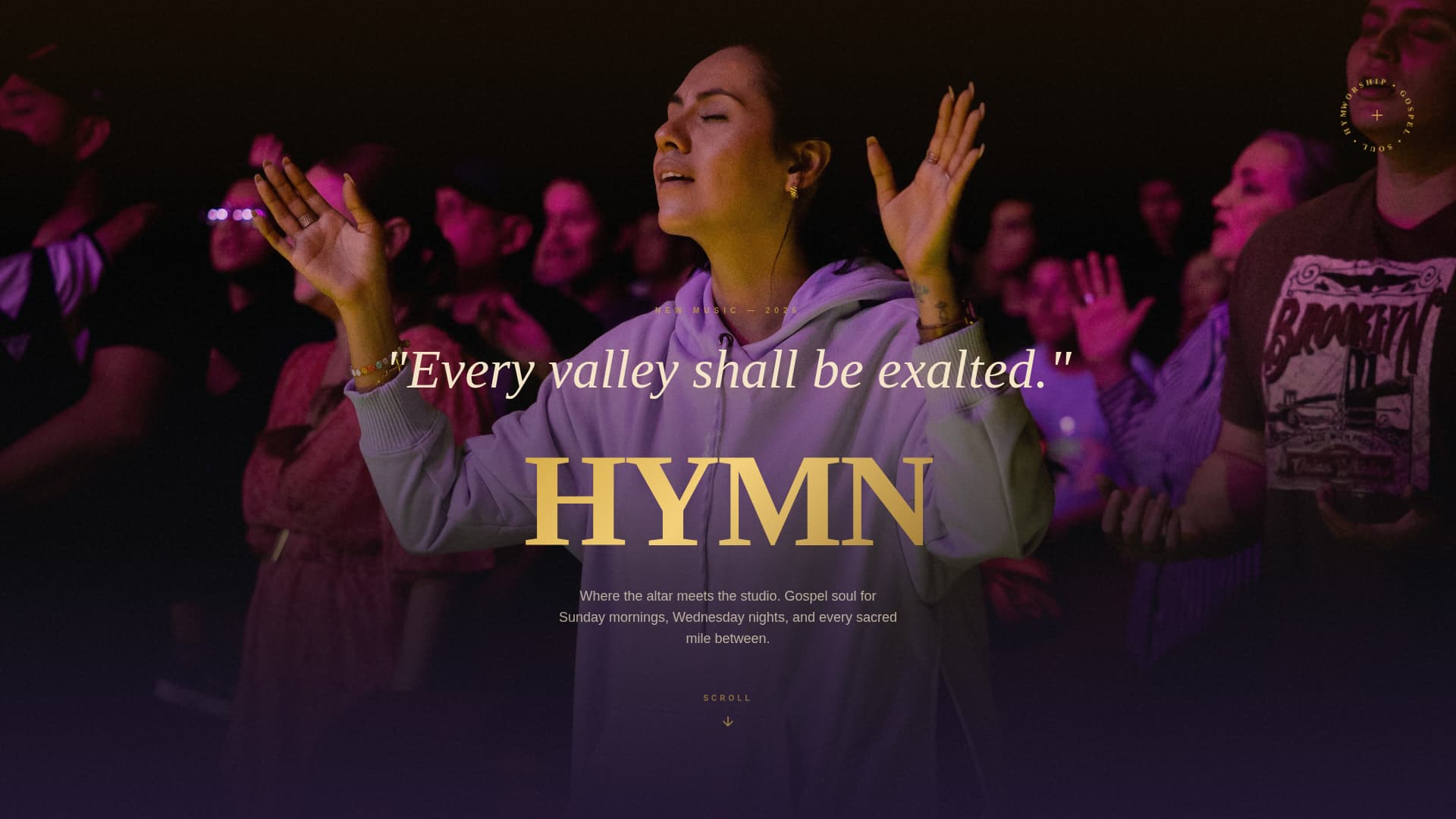 Hymn - Soulful Worship Landing Page Template