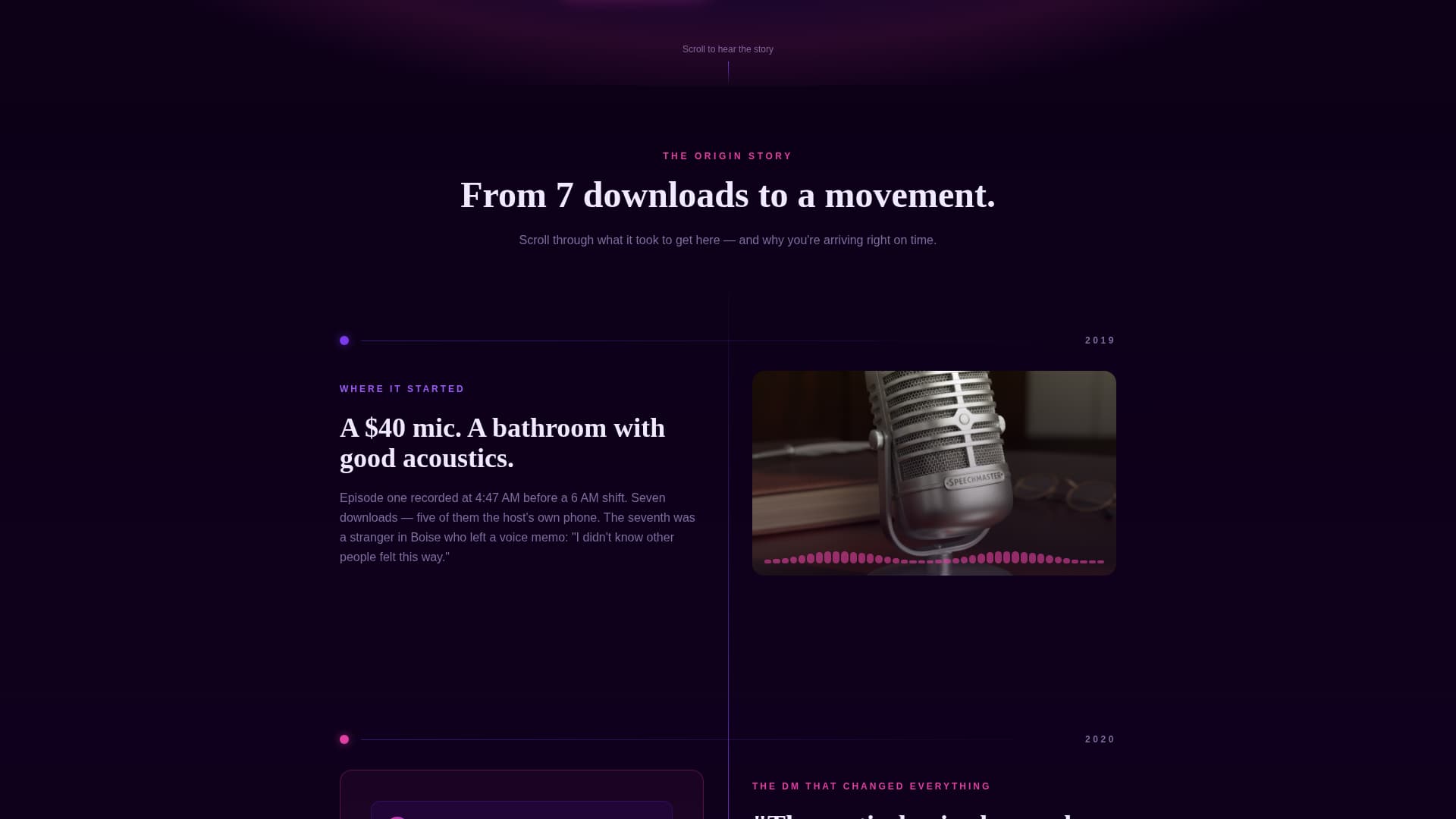 Wavelength - Luminous Healthpodcast Landing Page Template