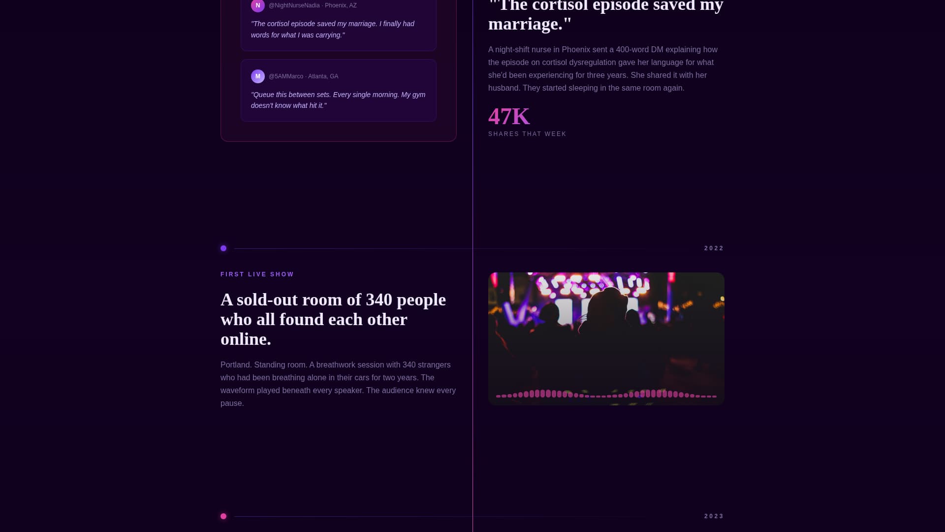 Wavelength - Luminous Healthpodcast Landing Page Template