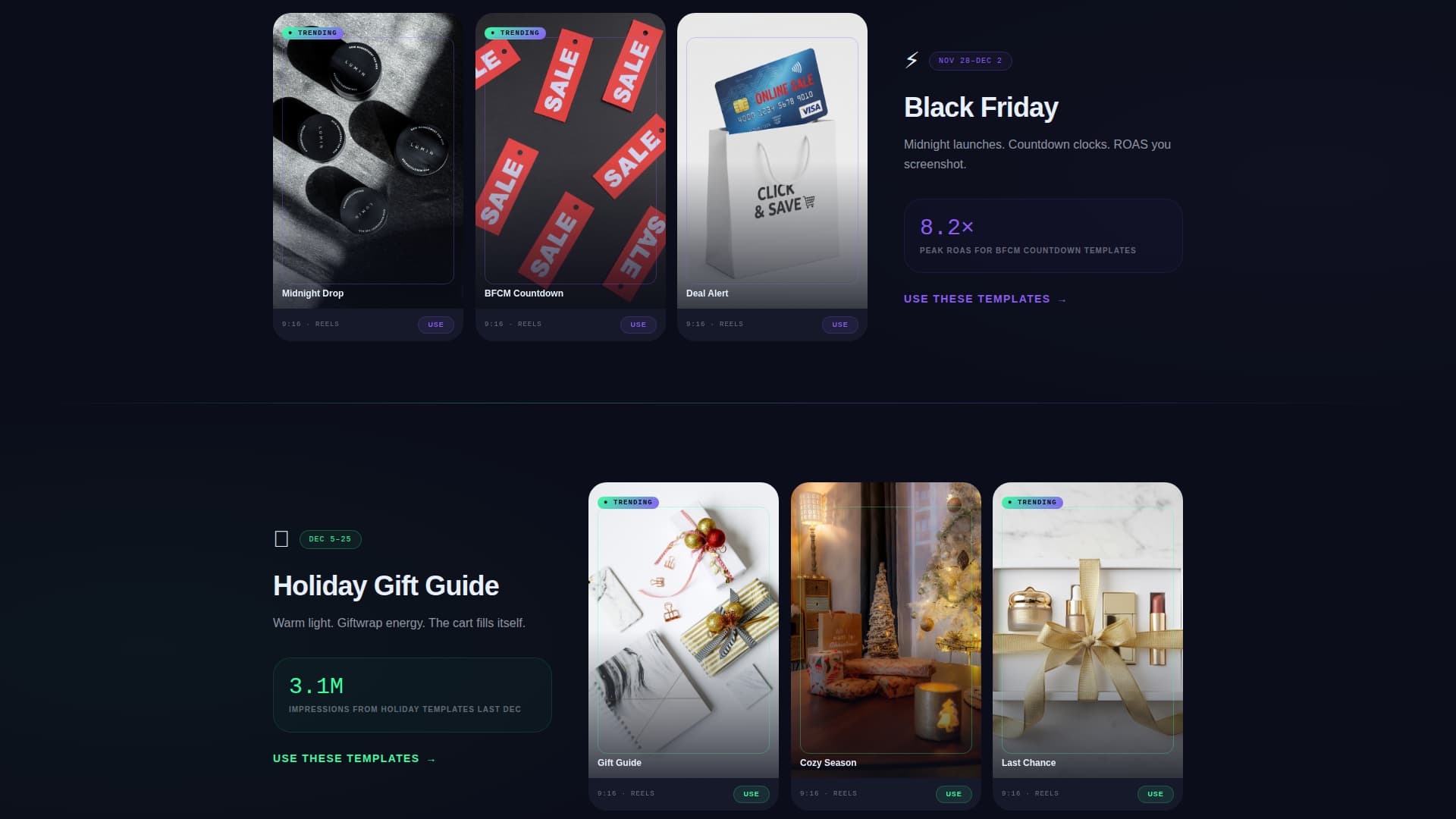 Aurora - Scrollstopping Instagram Landing Page Template