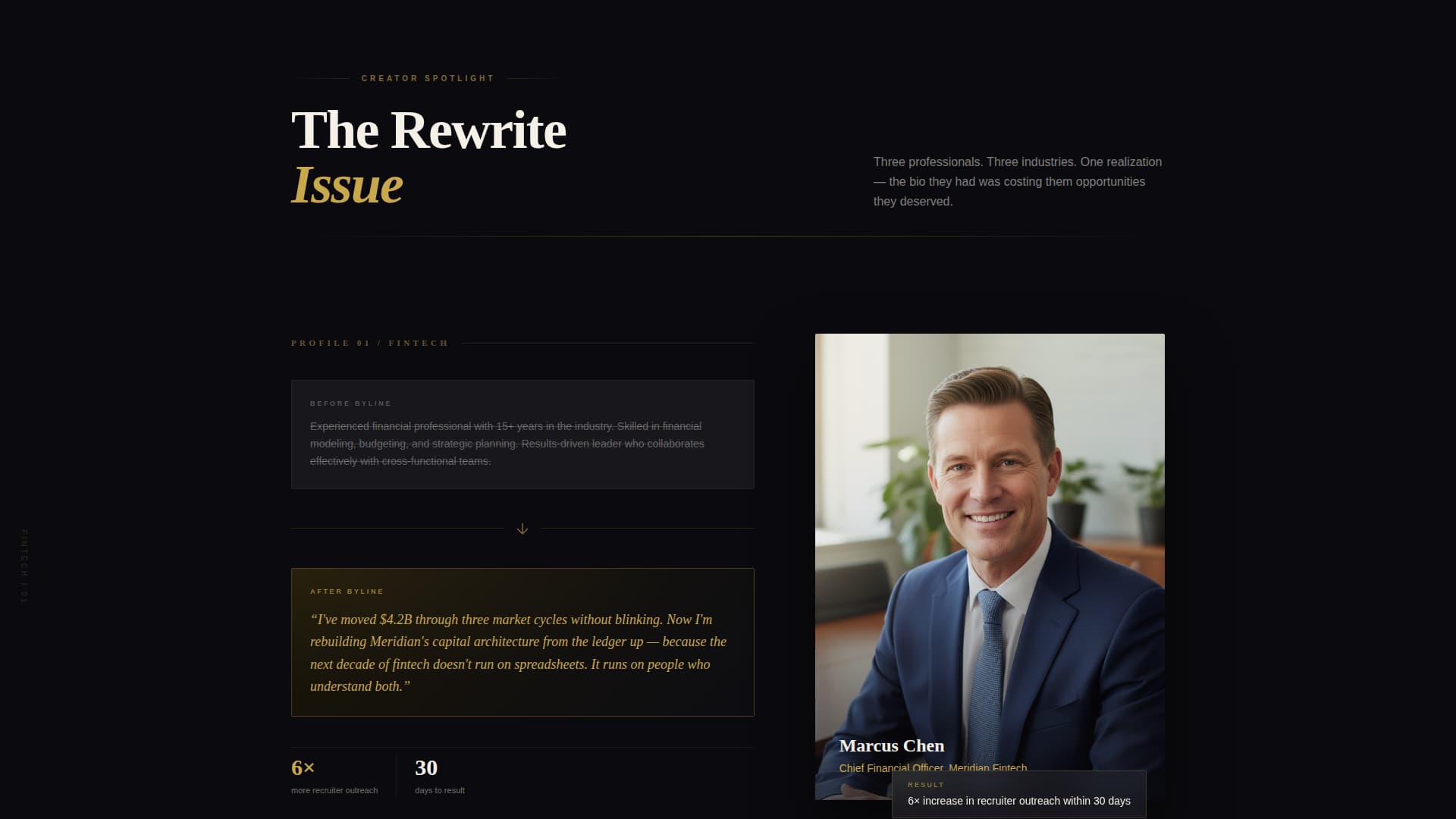 Byline - Magnetic LinkedIn Landing Page Template