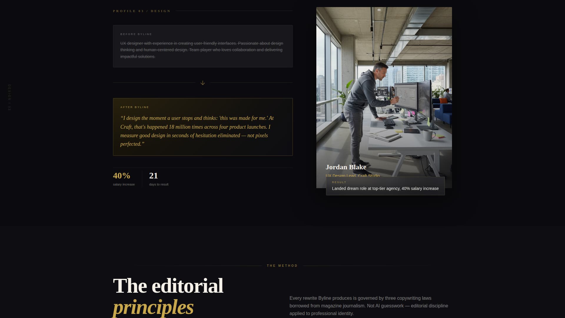 Byline - Magnetic LinkedIn Landing Page Template
