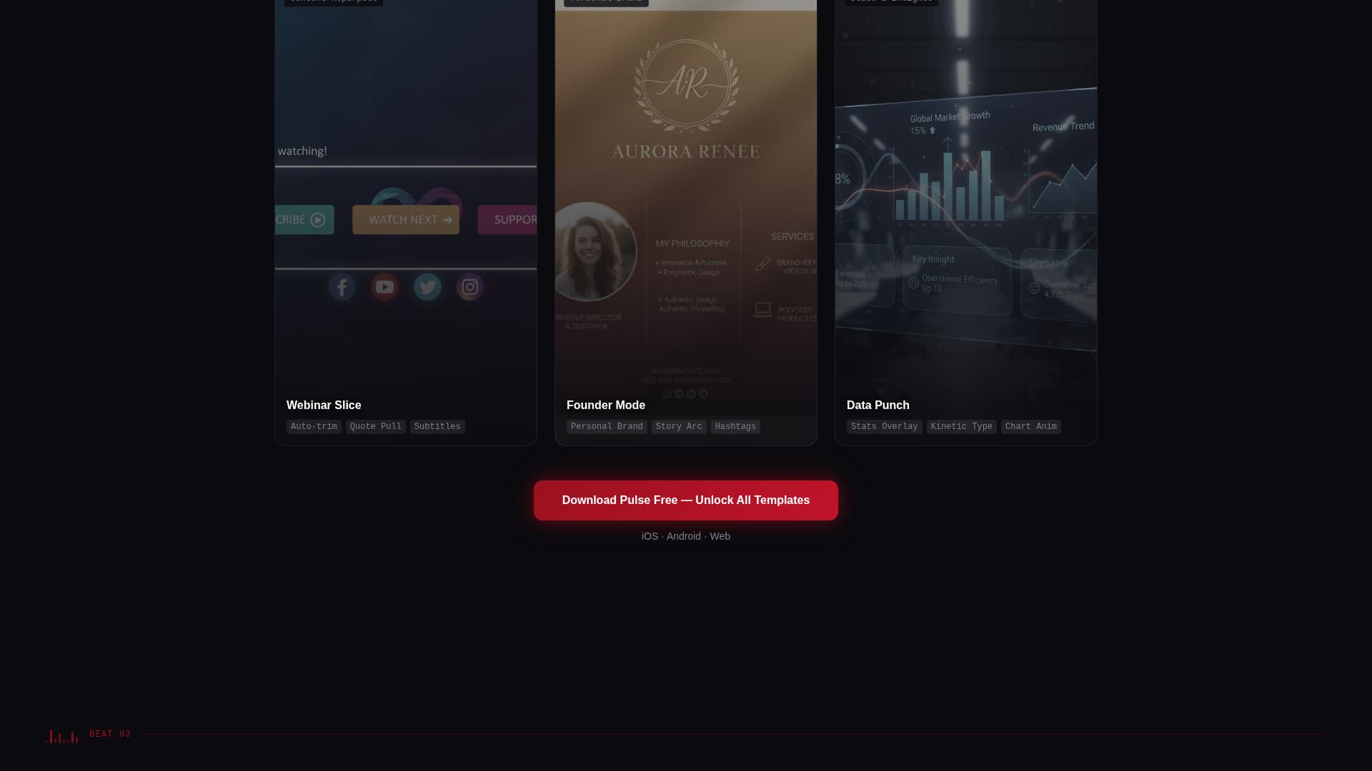Pulse - Scrollstopping LinkedIn Landing Page Template