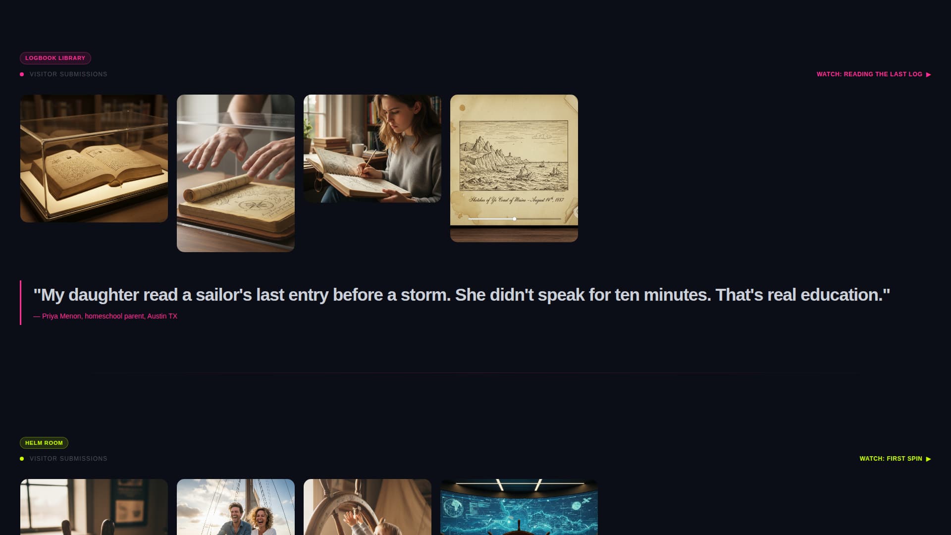 Berth - Immersive Maritime Landing Page Template