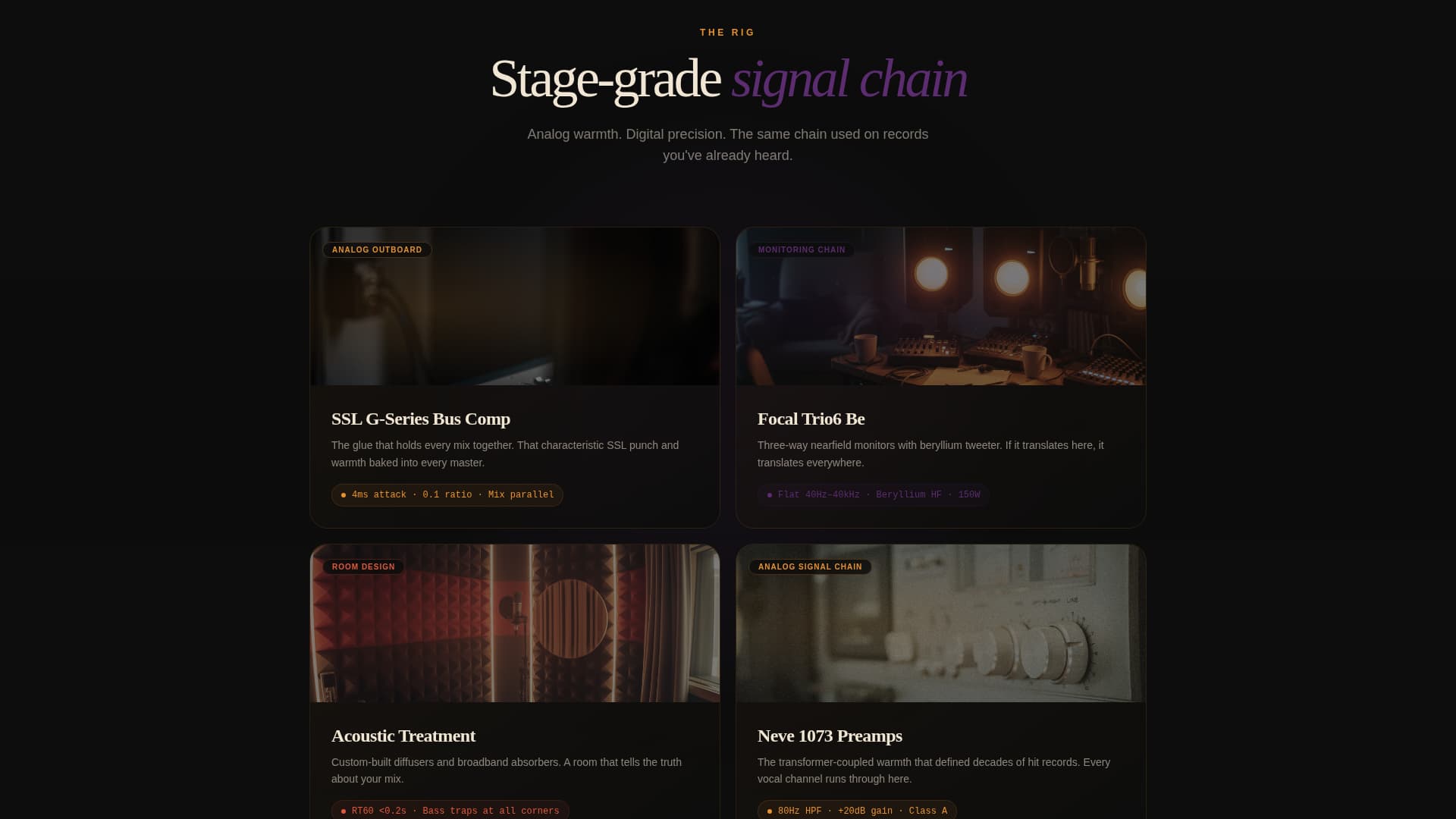 Stagemaster - Immersive Mixing Landing Page Template