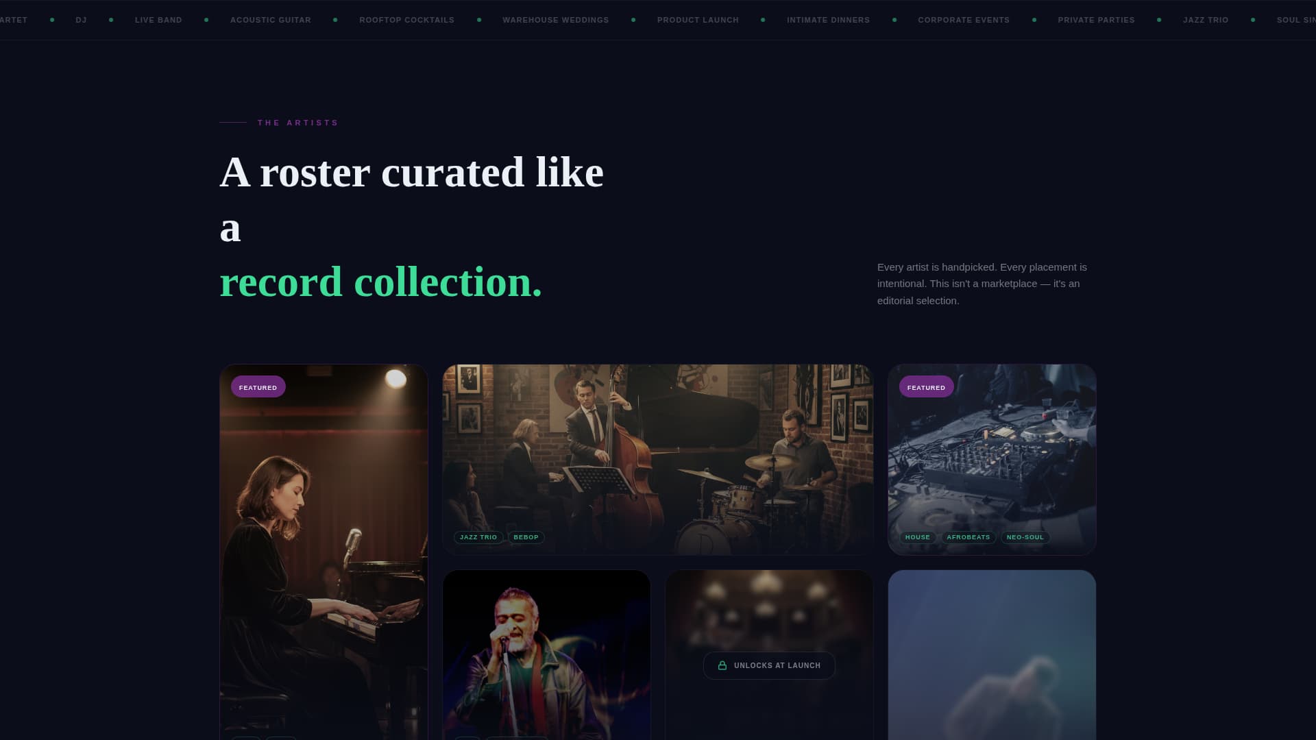 Spotlight - Electrifying Musicbooking Landing Page Template