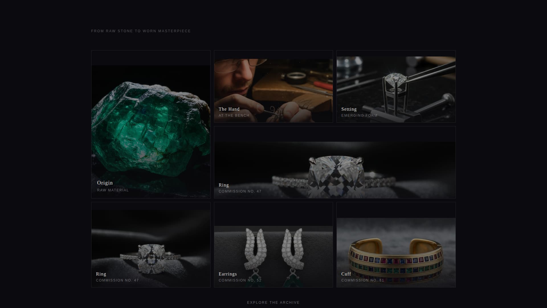 Facet - Bespoke Jeweler Landing Page Template