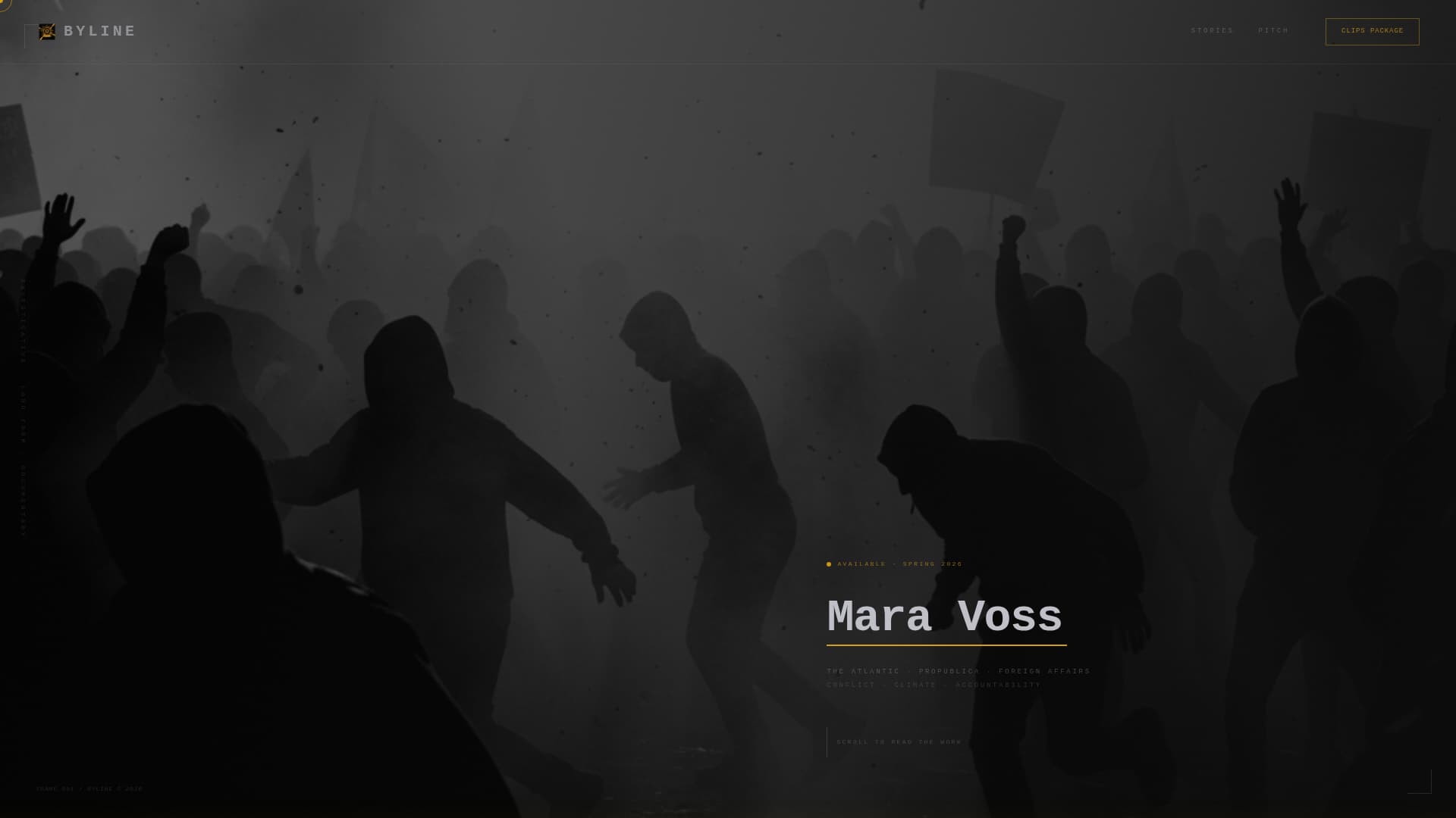 Journalist - Performancedriven Dark Landing Page Template