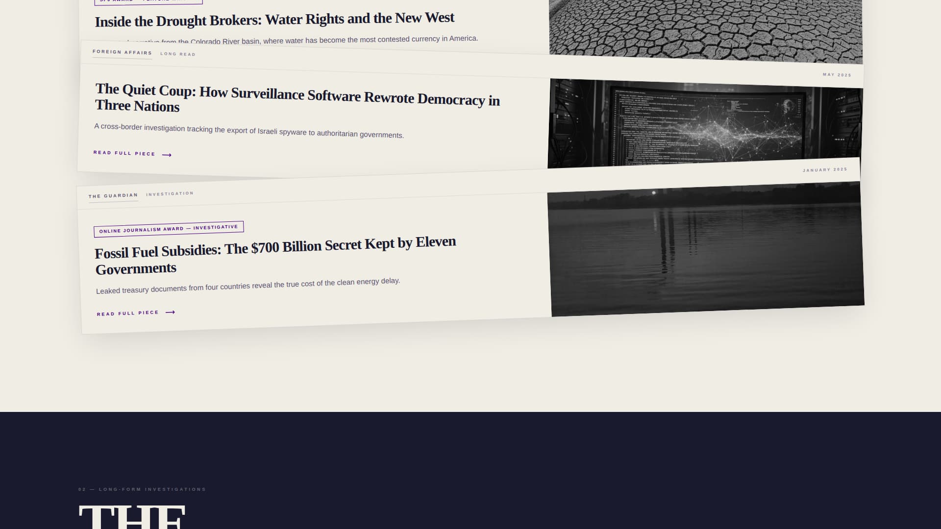 Journalist - Modern Minimalist Landing Page Template