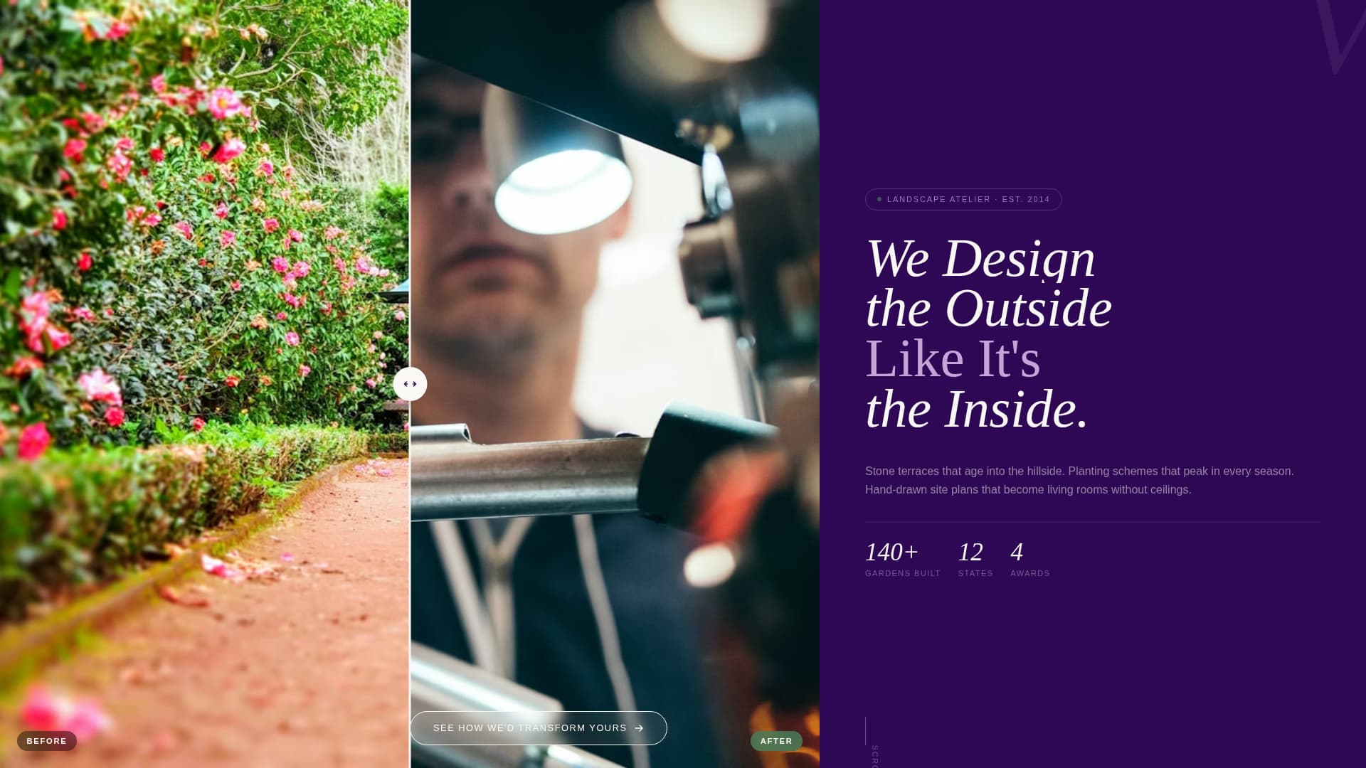 Verdure - Transformative Landscape Landing Page Template