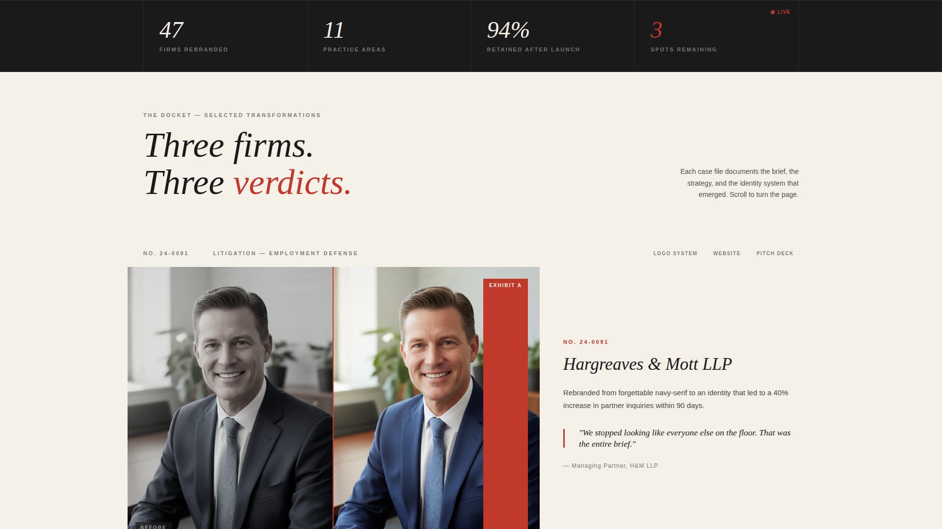 Counsel - Authoritative Legalbranding Landing Page Template