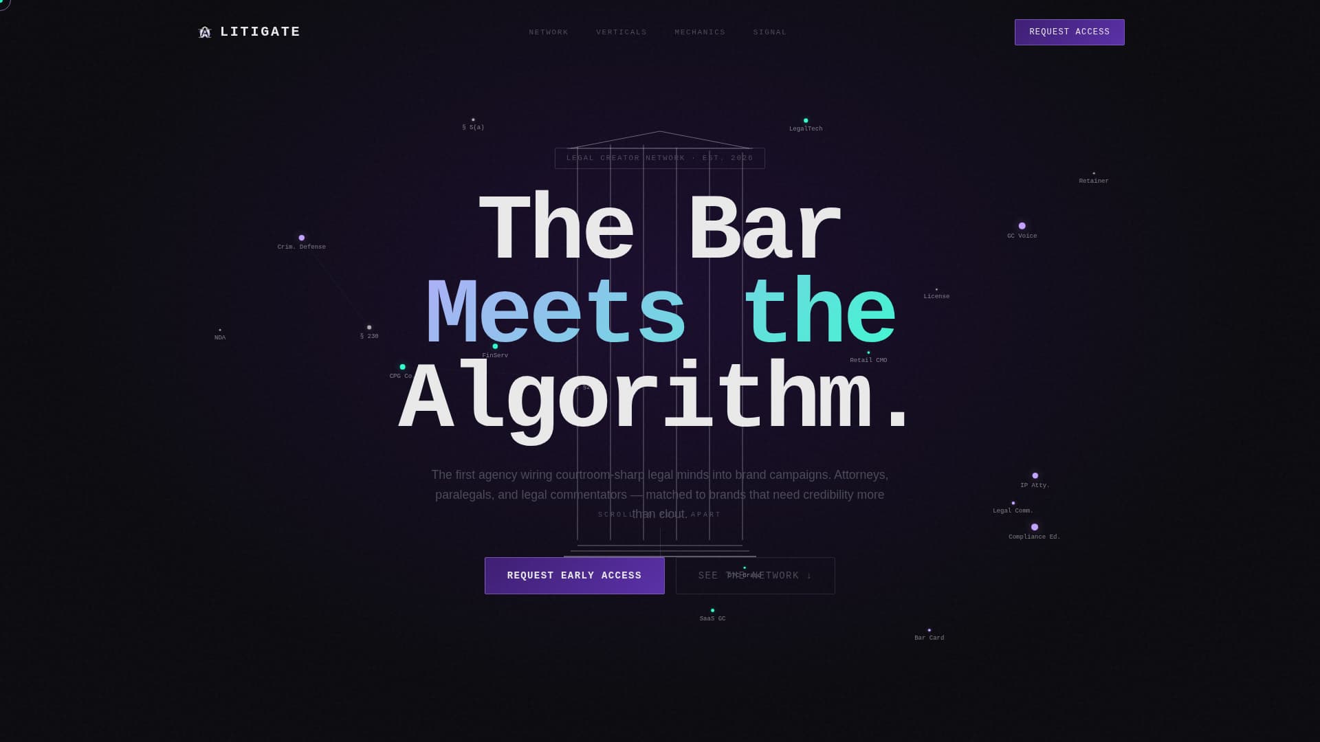 Litigate - Authoritative Legalinfluencer Landing Page Template