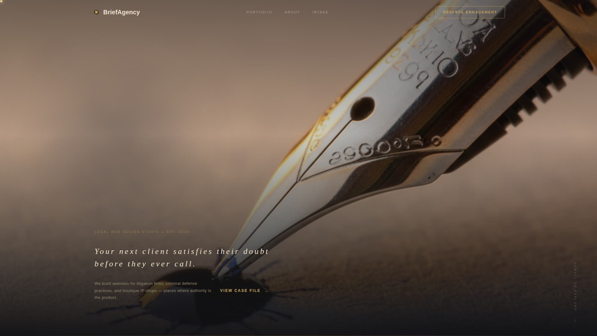Brief - Authoritative Legalagency Landing Page Template