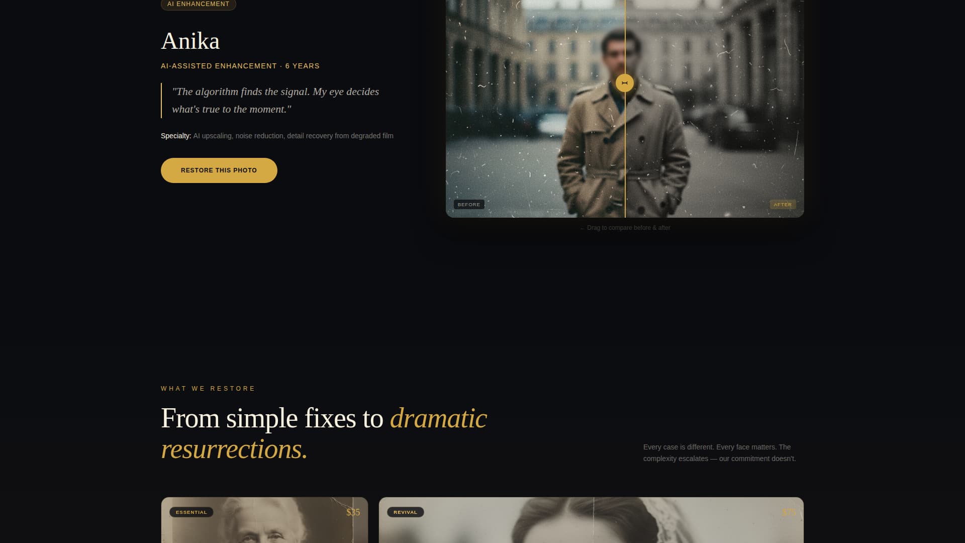 Revive - Luminous Restoration Landing Page Template