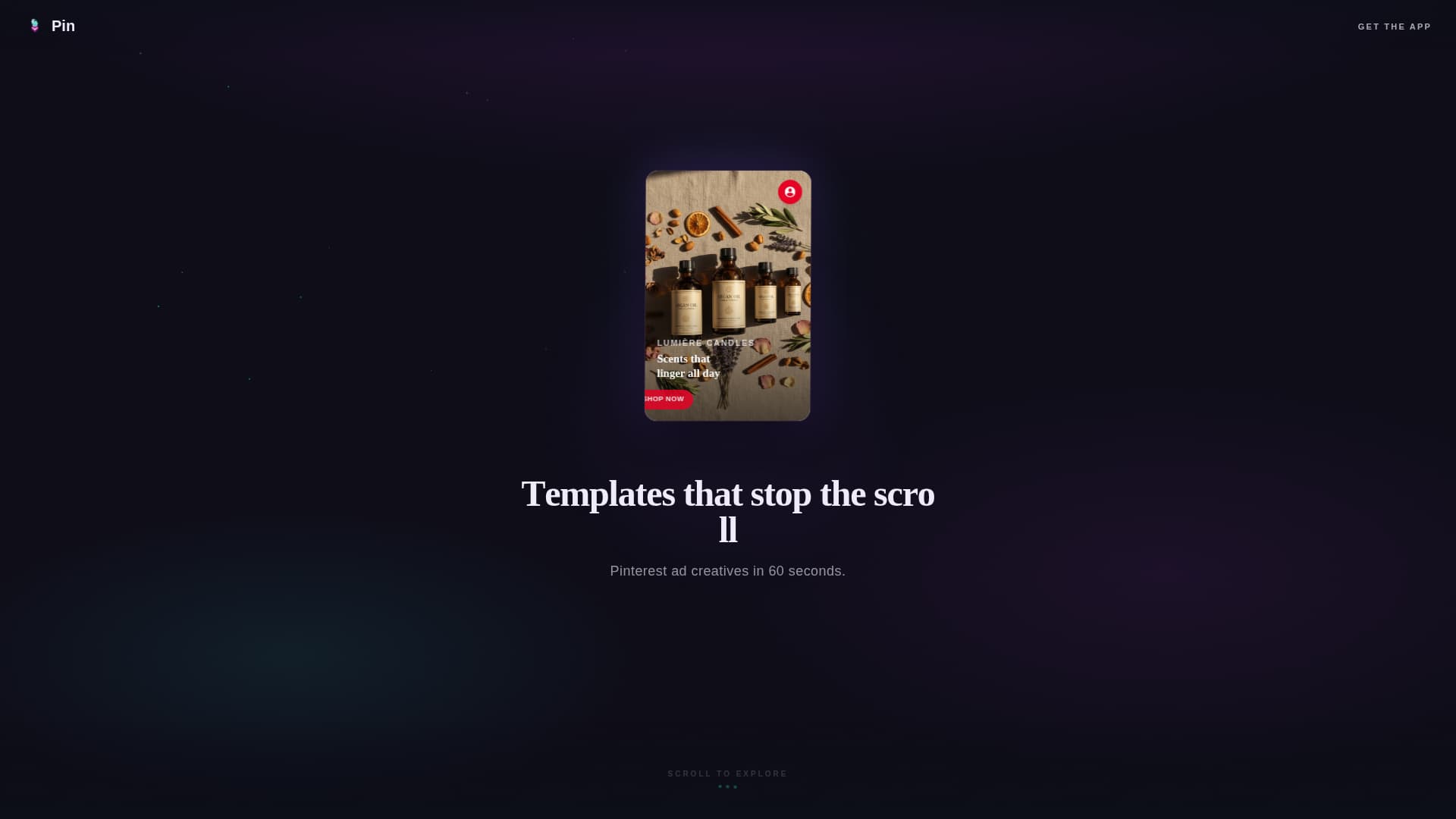 Pin - Scrollstopping Pinterest Landing Page Template