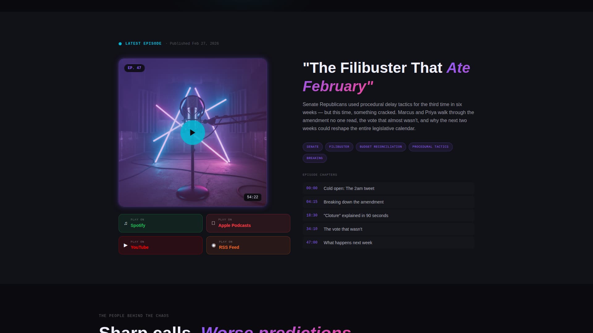 Dispatch - Electrifying Politics Landing Page Template