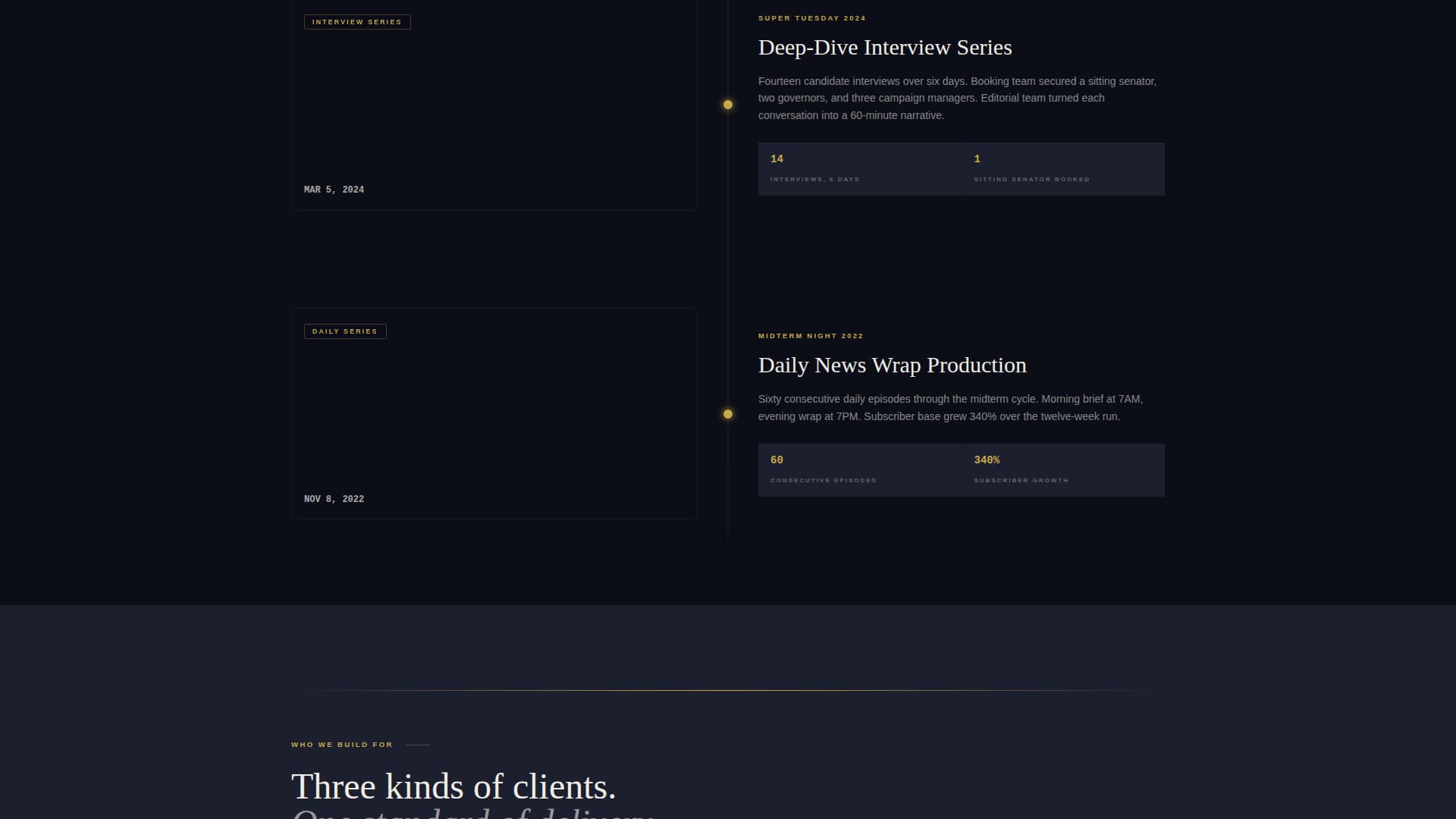 Dispatch - Authoritative Political Landing Page Template