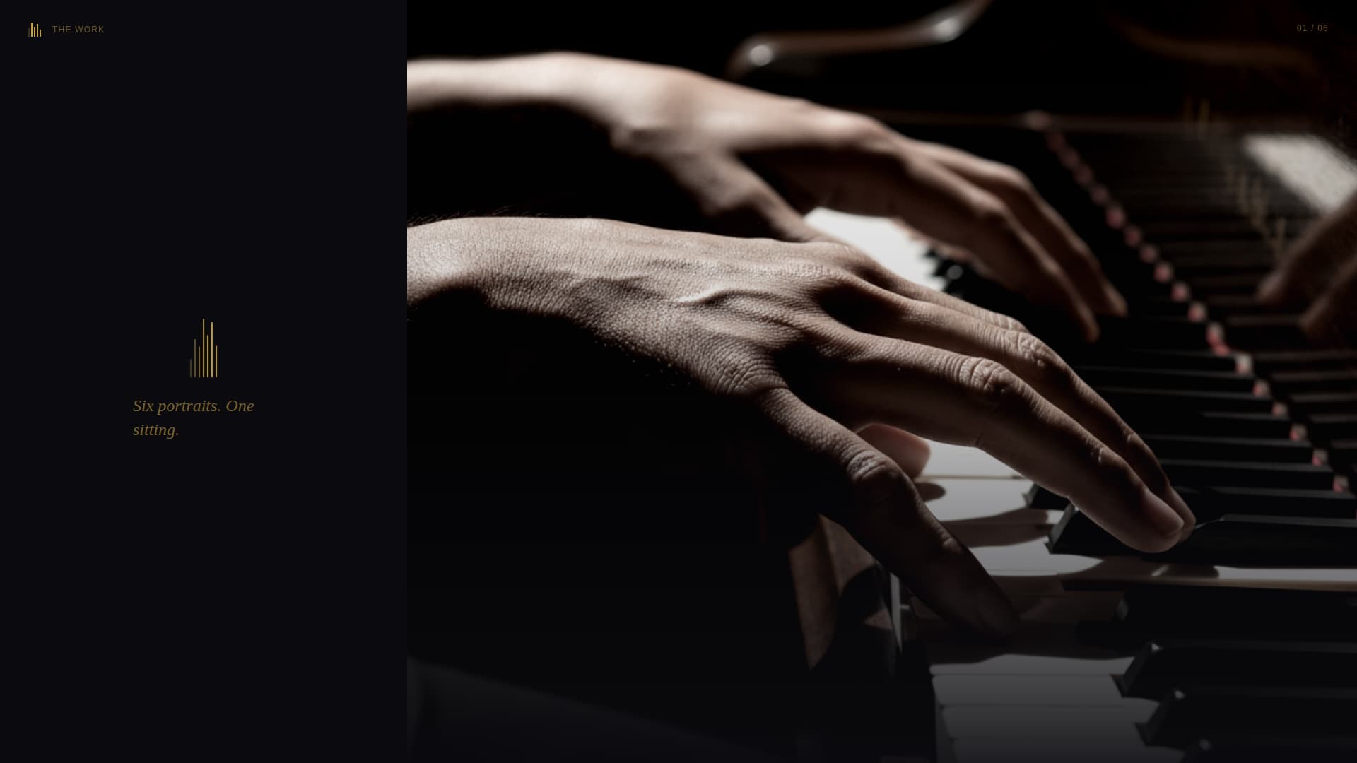 Shutter - Cinematic Portrait Landing Page Template