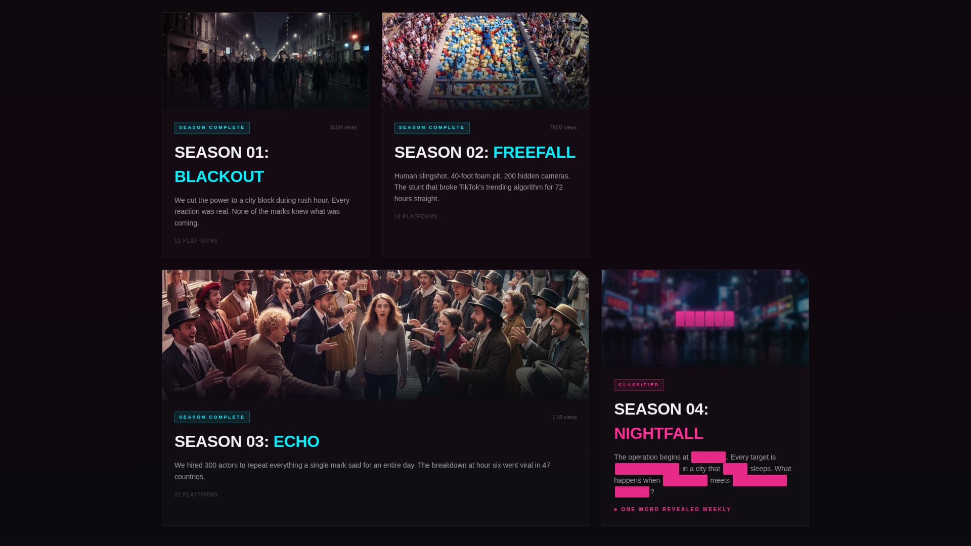 Stunt - Viral Challenge Landing Page Template