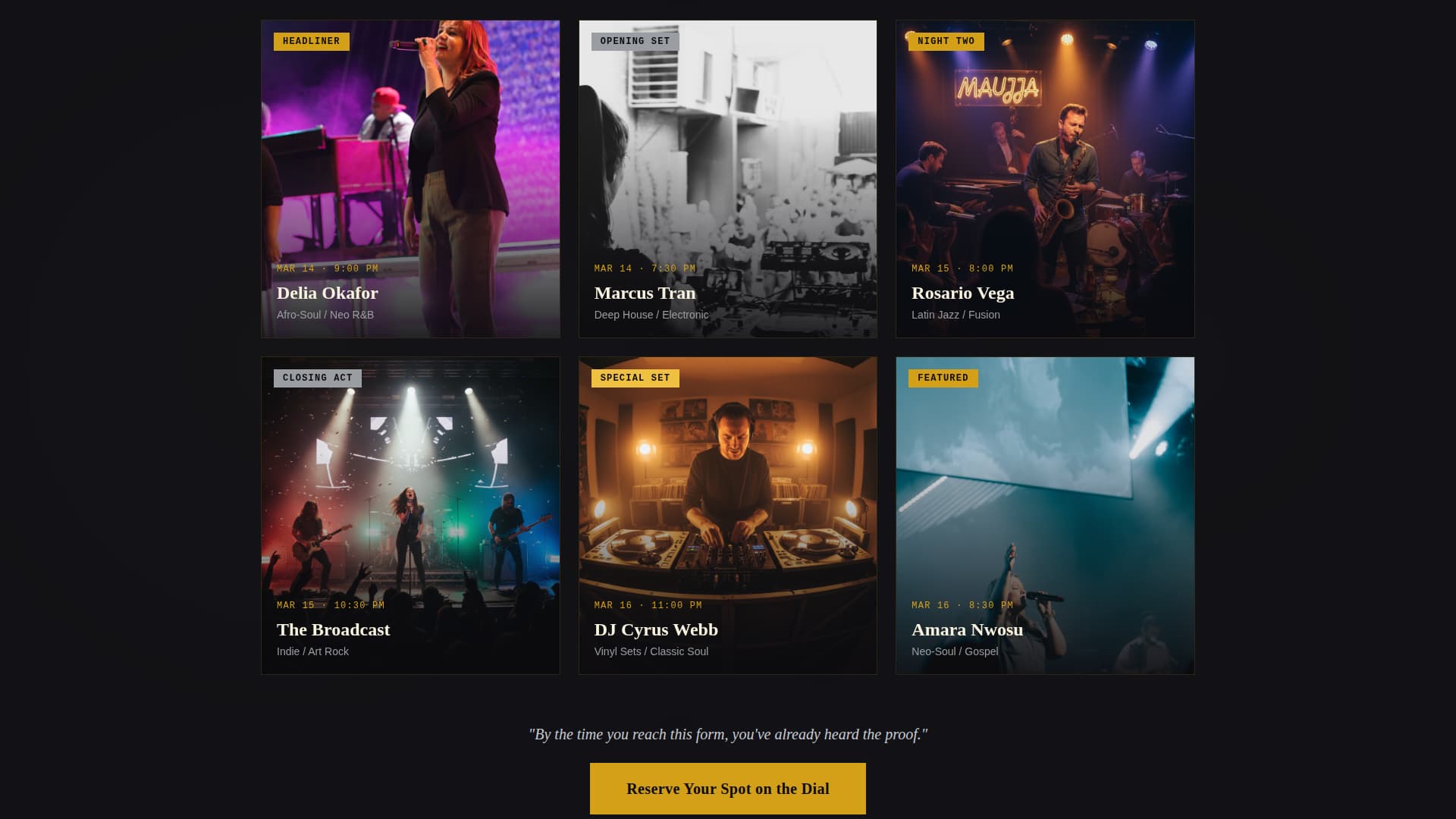 Frequency - Immersive Radio Landing Page Template