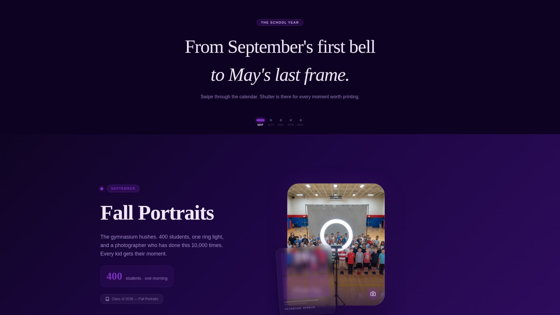Shutter - Captivating Schoolphotography Landing Page Template