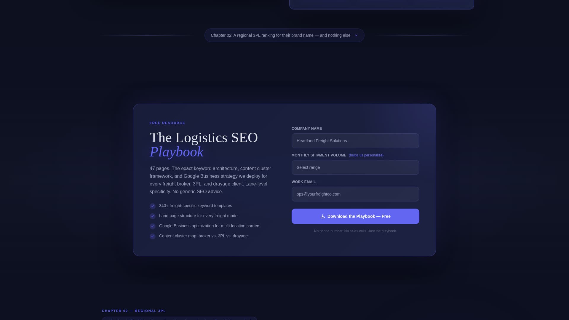 Route - Powerful Logistics Landing Page Template