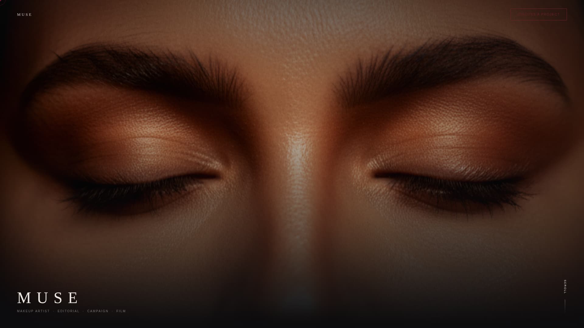 Muse - Striking Makeupartist Landing Page Template