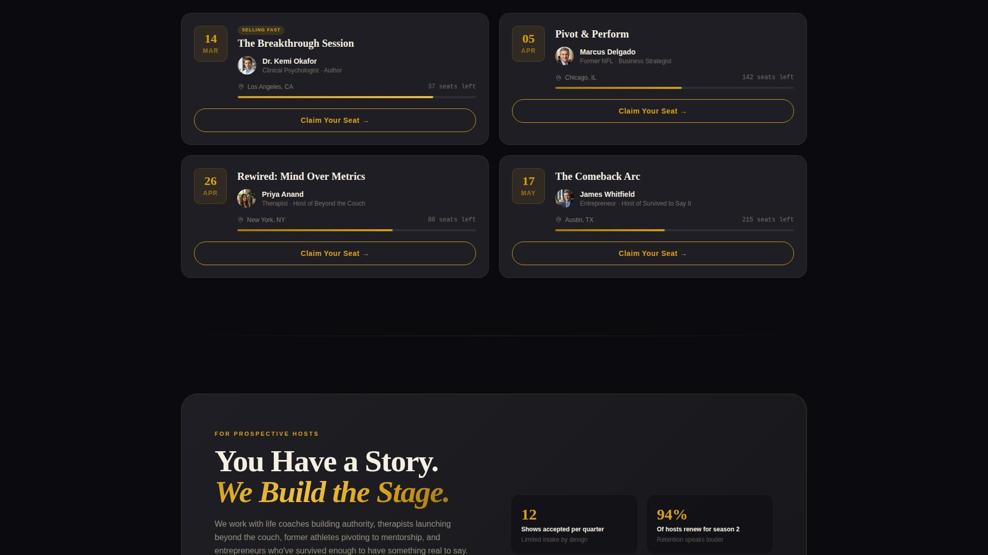 Amplify - Electrifying Podcast Landing Page Template