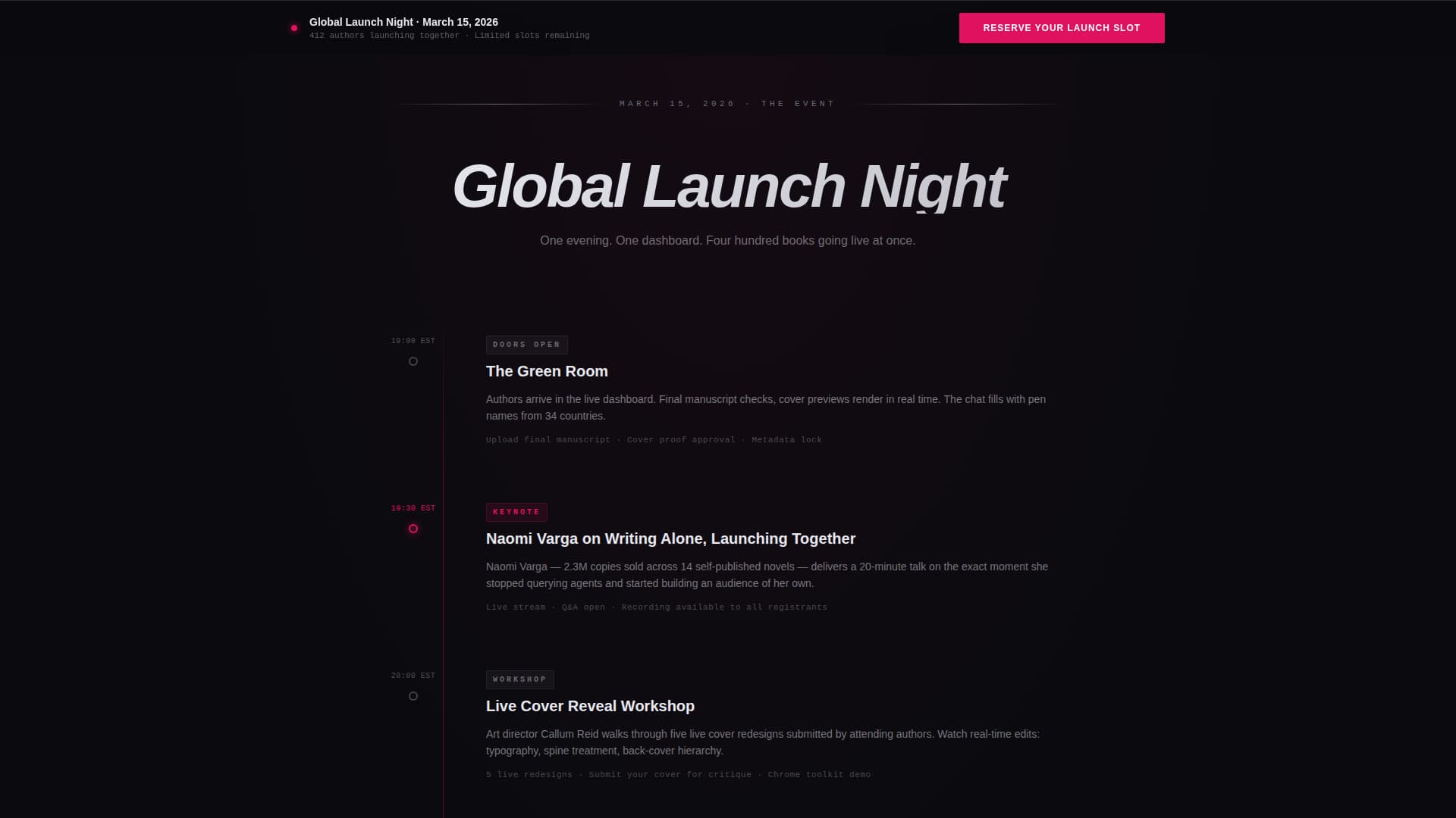 Publish - Electrifying Selfpublishing Landing Page Template