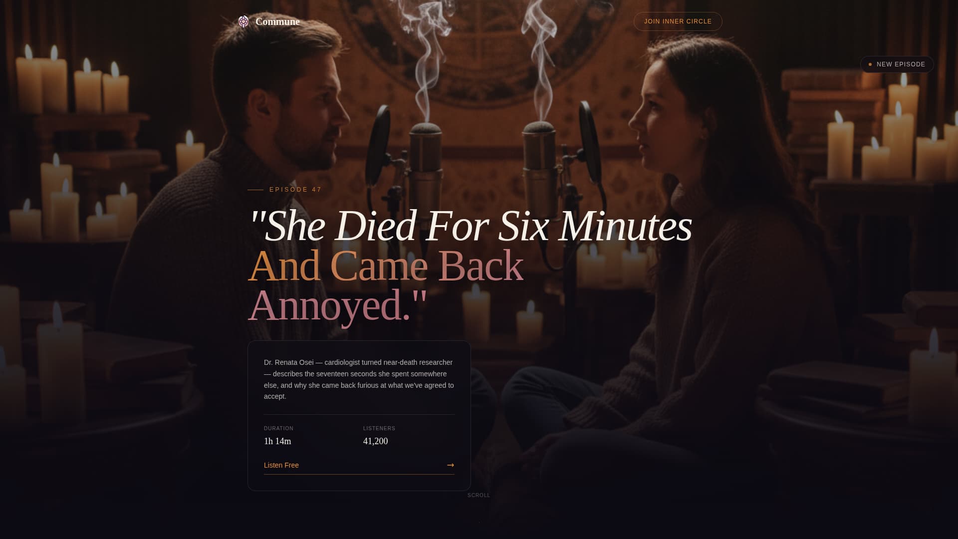 Commune - Soulful Spirituality Landing Page Template