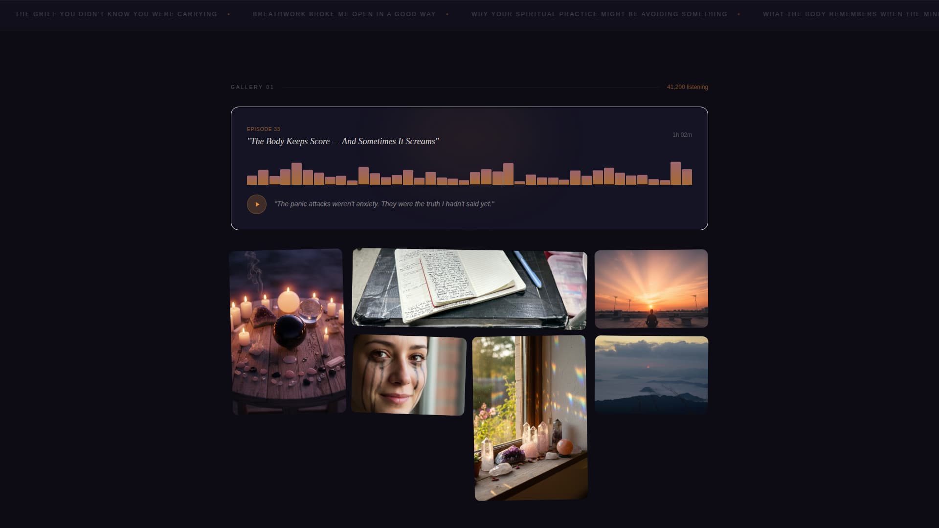 Commune - Soulful Spirituality Landing Page Template