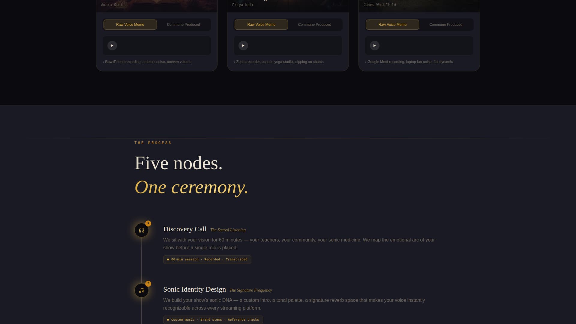 Commune - Transformative Spirituality Landing Page Template