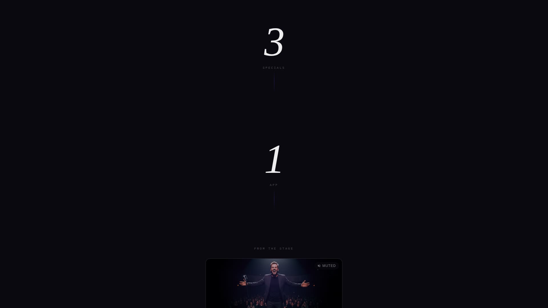 Punchline - Electrifying Comedian Landing Page Template