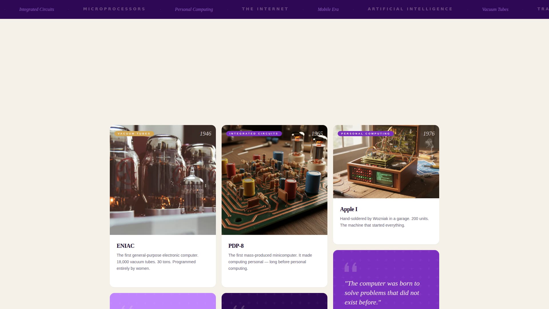 Chronicle - Captivating Technologymuseum Landing Page Template