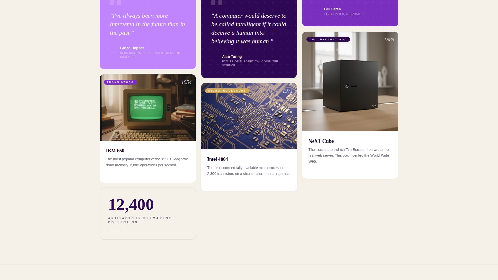 Chronicle - Captivating Technologymuseum Landing Page Template