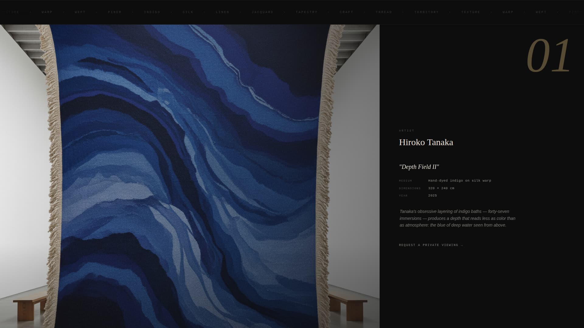 Loom - Cinematic Fiberart Landing Page Template