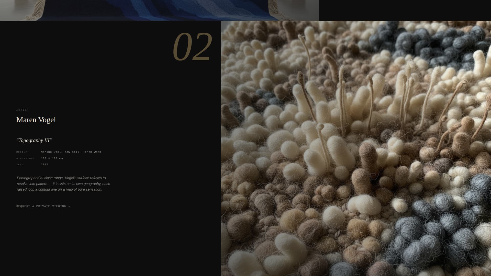 Loom - Cinematic Fiberart Landing Page Template