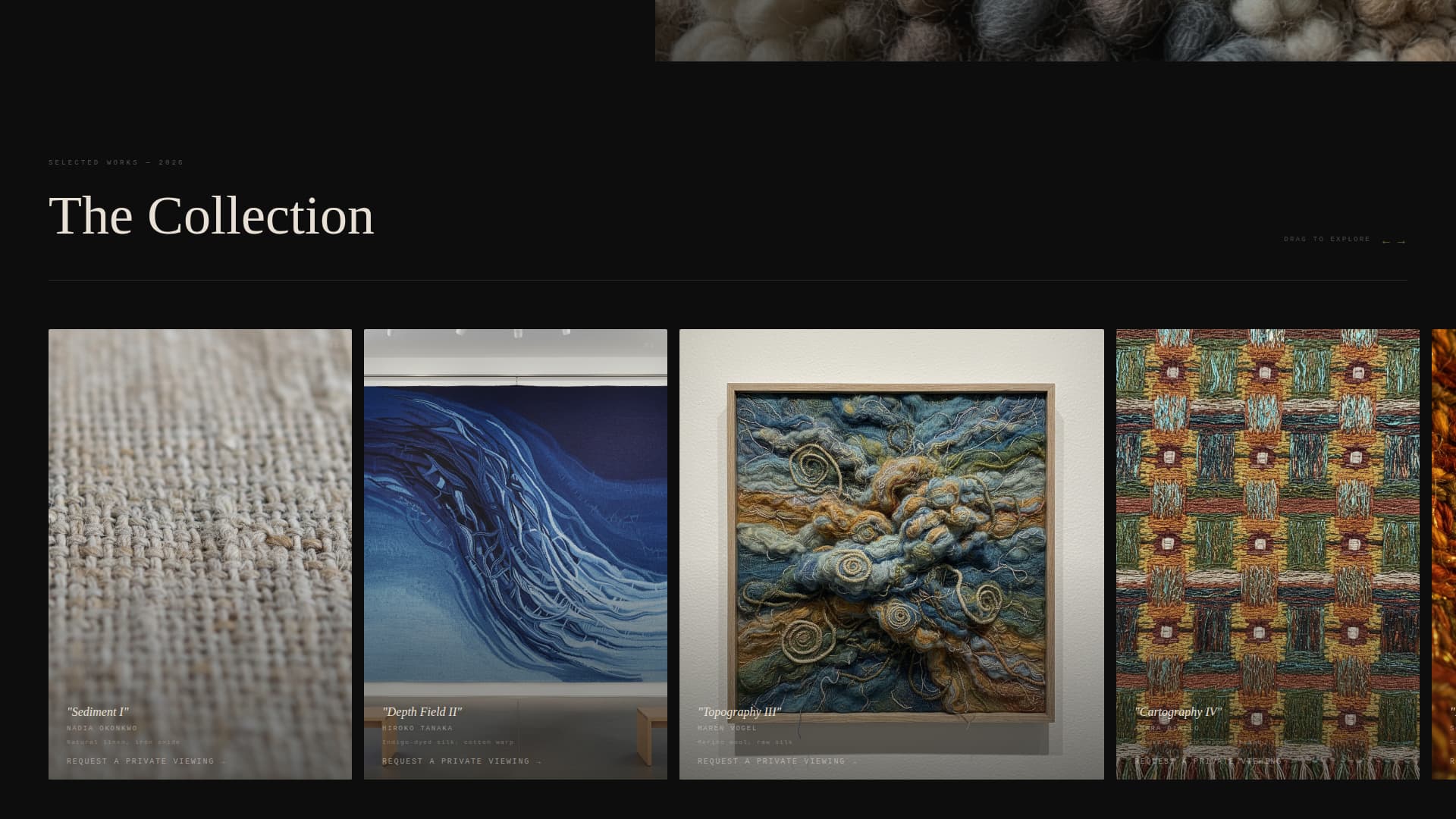 Loom - Cinematic Fiberart Landing Page Template