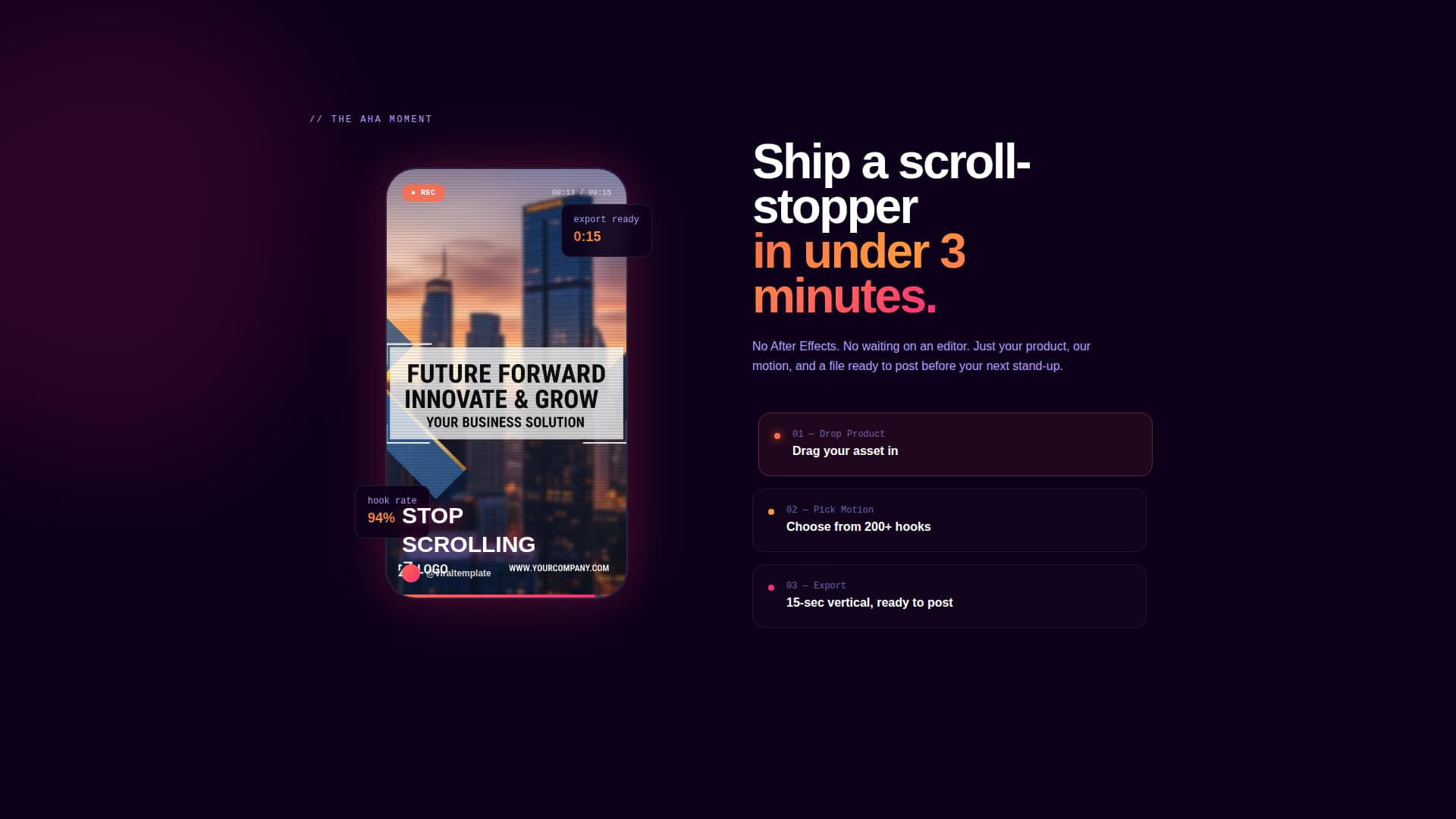 Viral - Thumbstopping Tiktok Landing Page Template