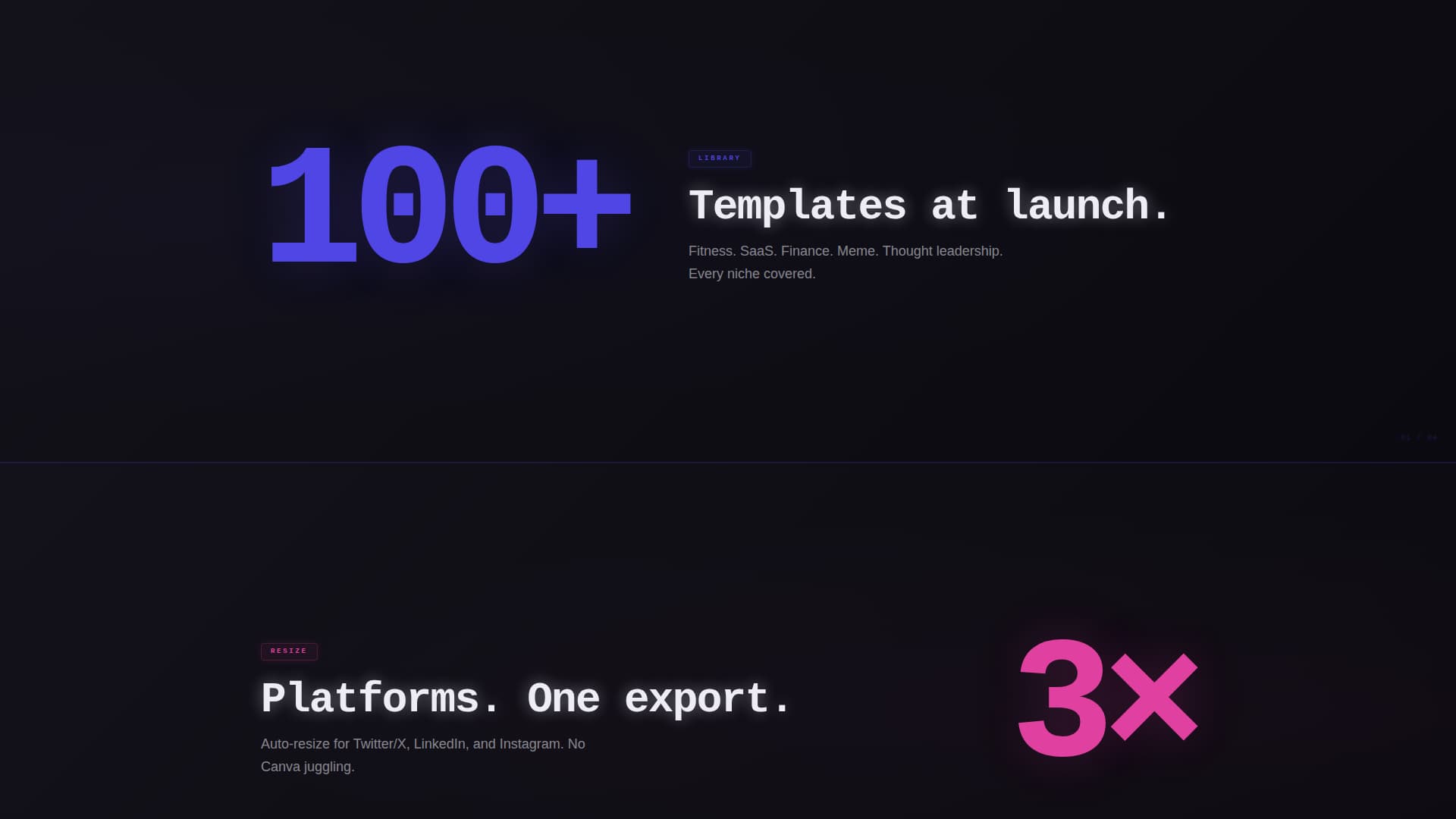 Carousel - Scrollstopping Twitter X Landing Page Template